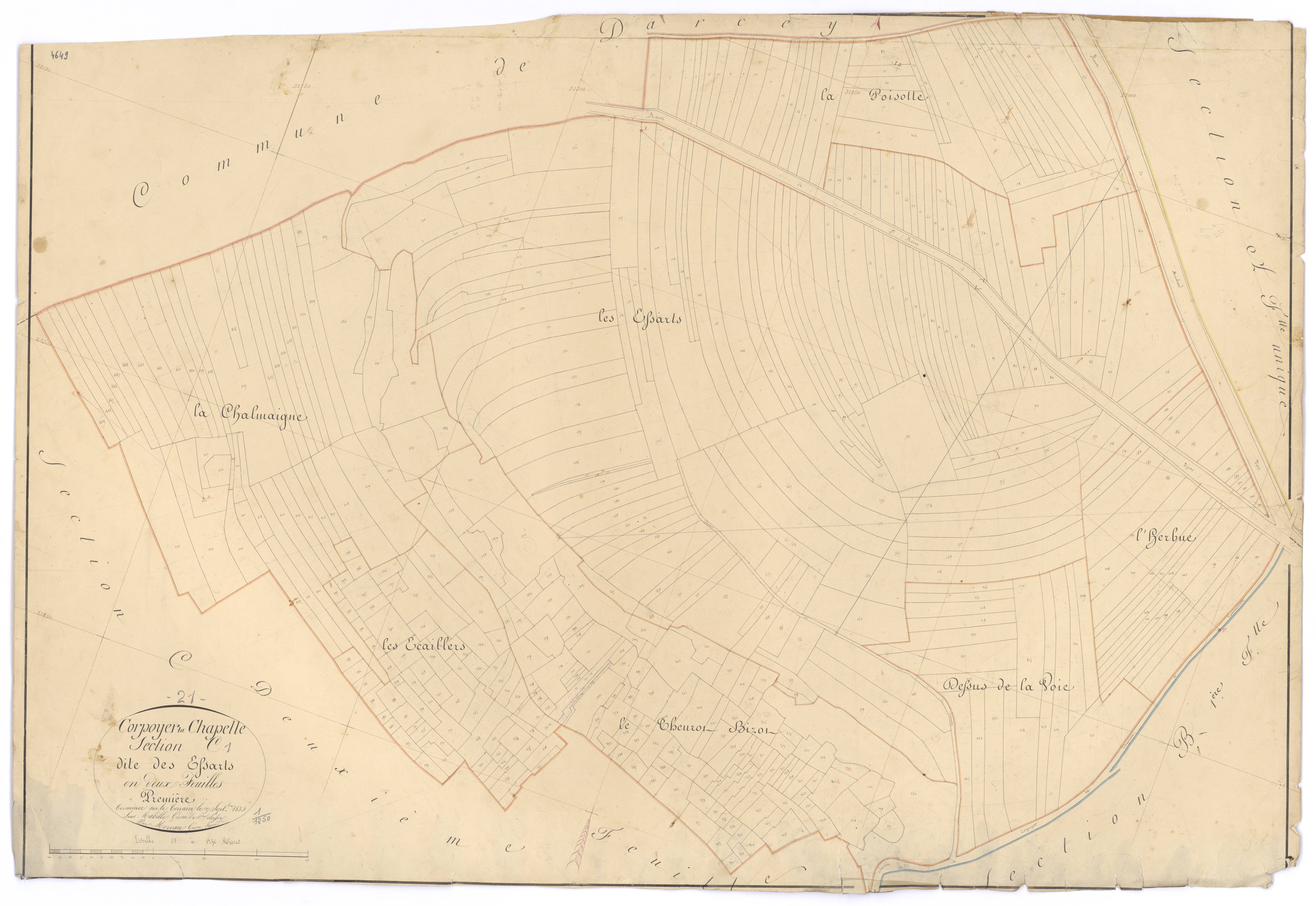 Corpoyer-la-Chapelle - Section C1 - 3 P PLAN 204/6