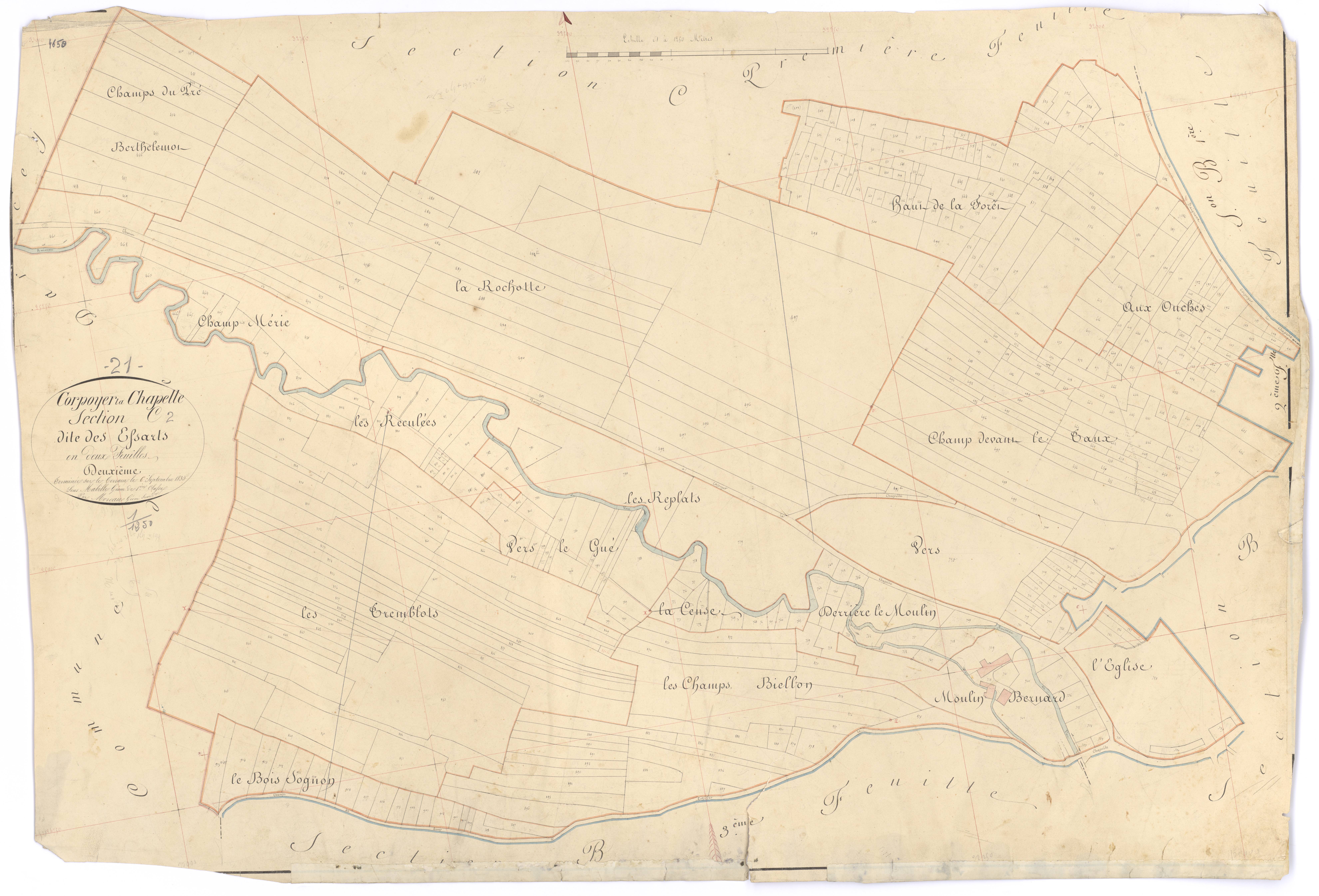 Corpoyer-la-Chapelle - Section C2 - 3 P PLAN 204/7