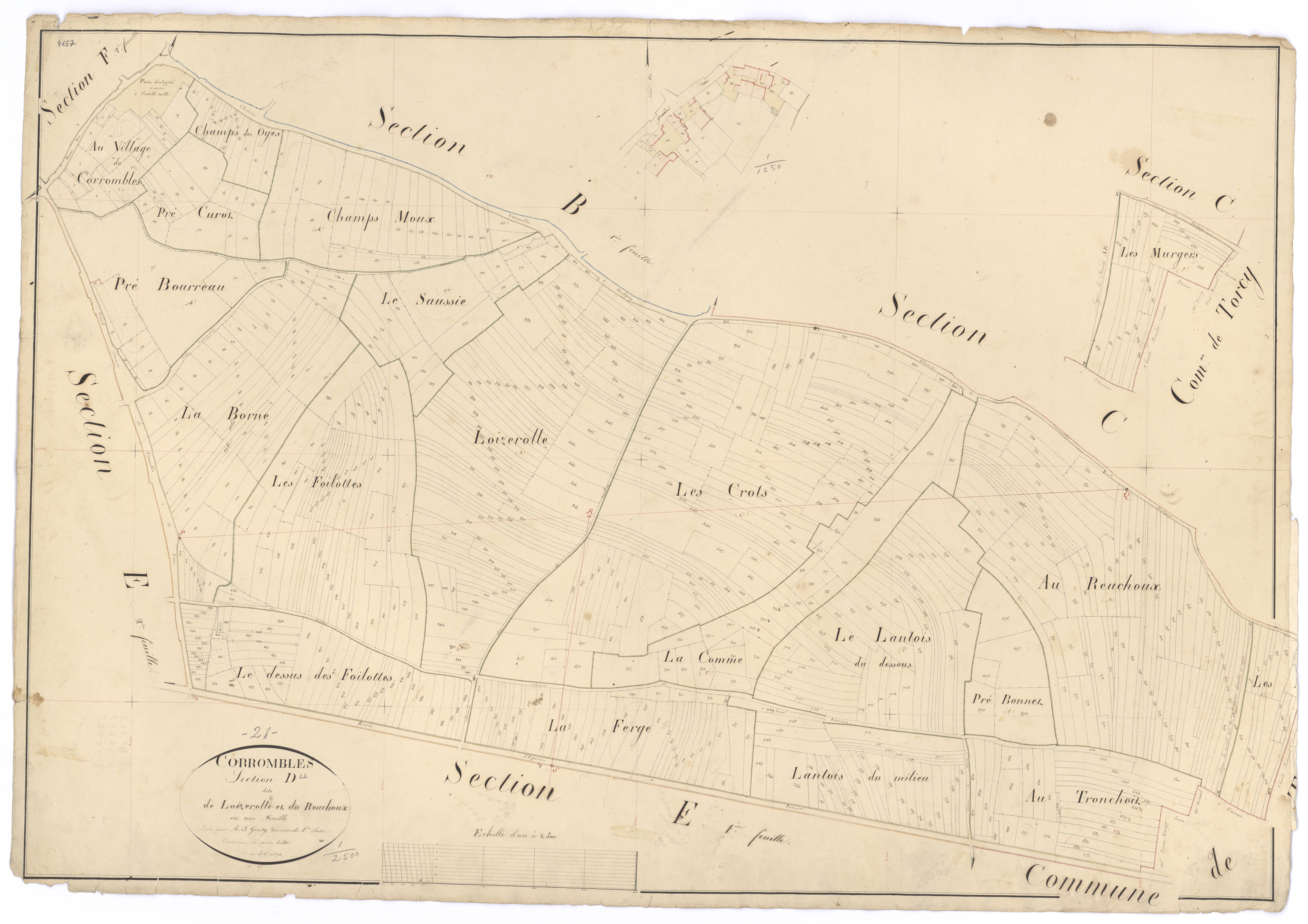 Corrombles - Section D - 3 P PLAN 205/7
