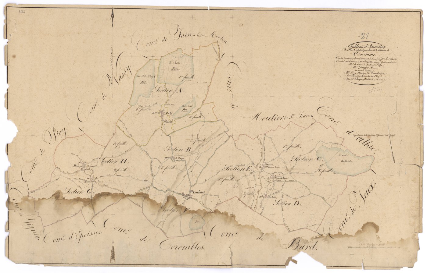 Corsaint - Tableau d'assemblage - 3 P PLAN 206/1