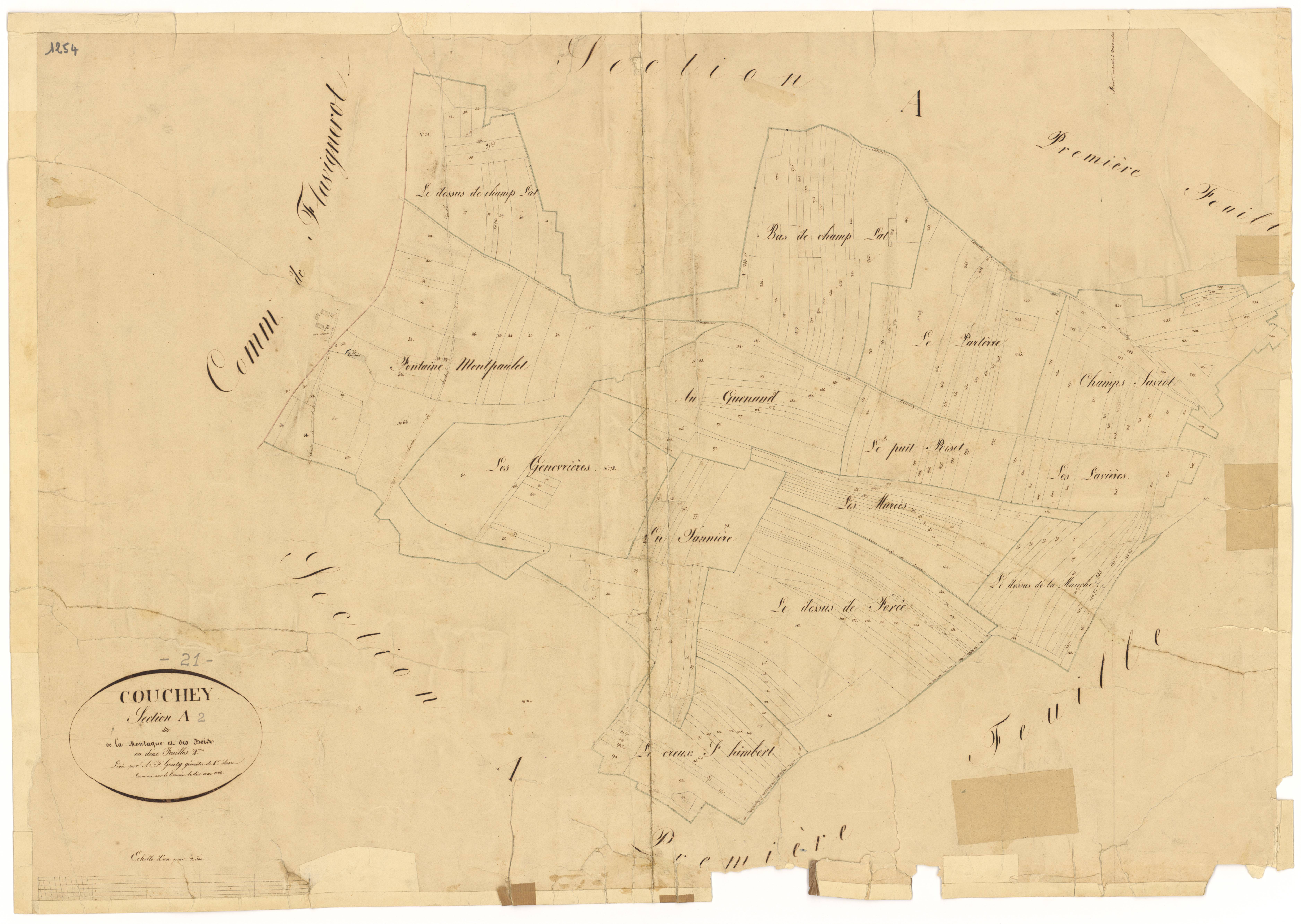 Couchey - Section A2 - 3 P PLAN 207/2