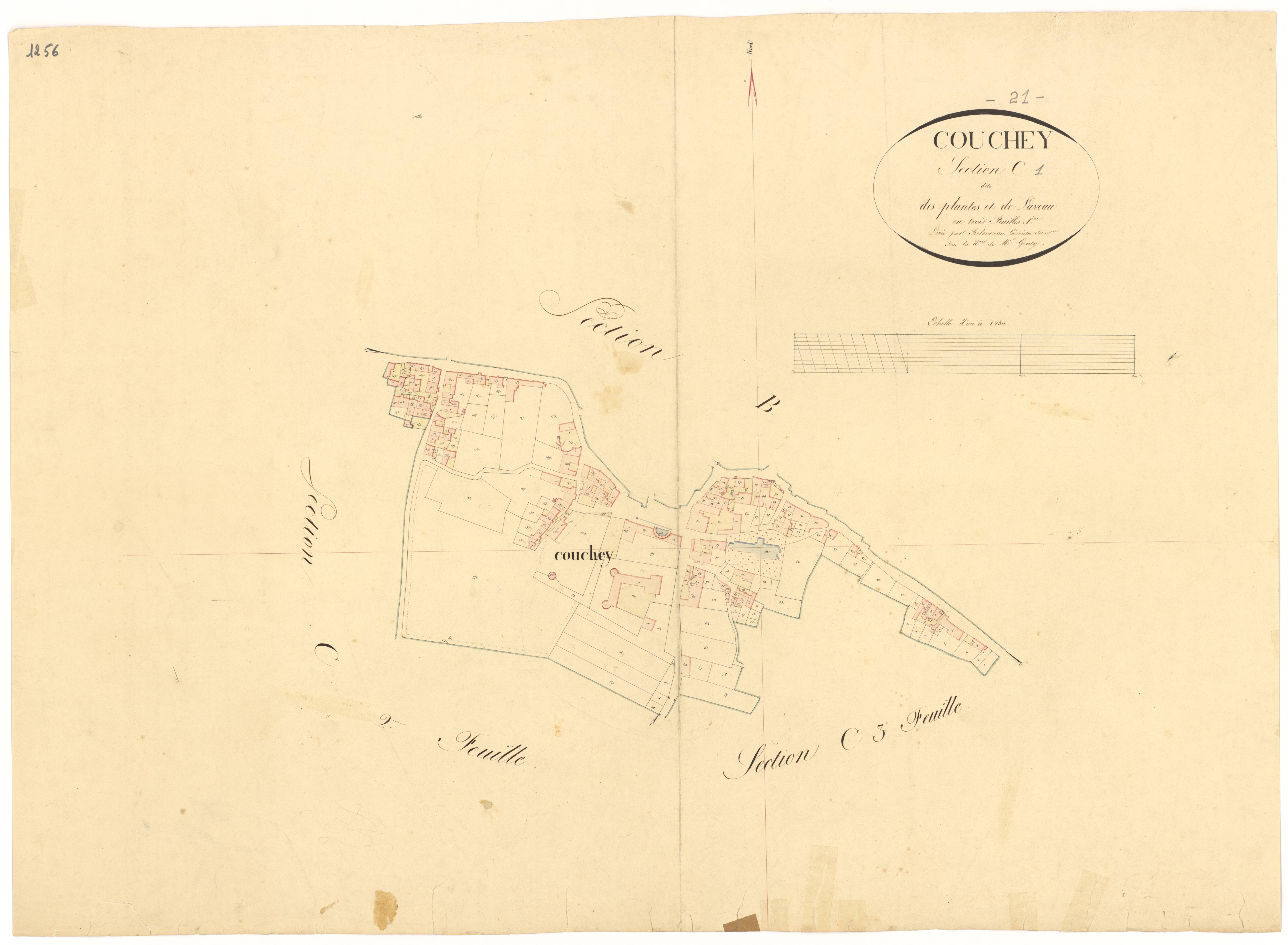Couchey - Section C1 - 3 P PLAN 207/4