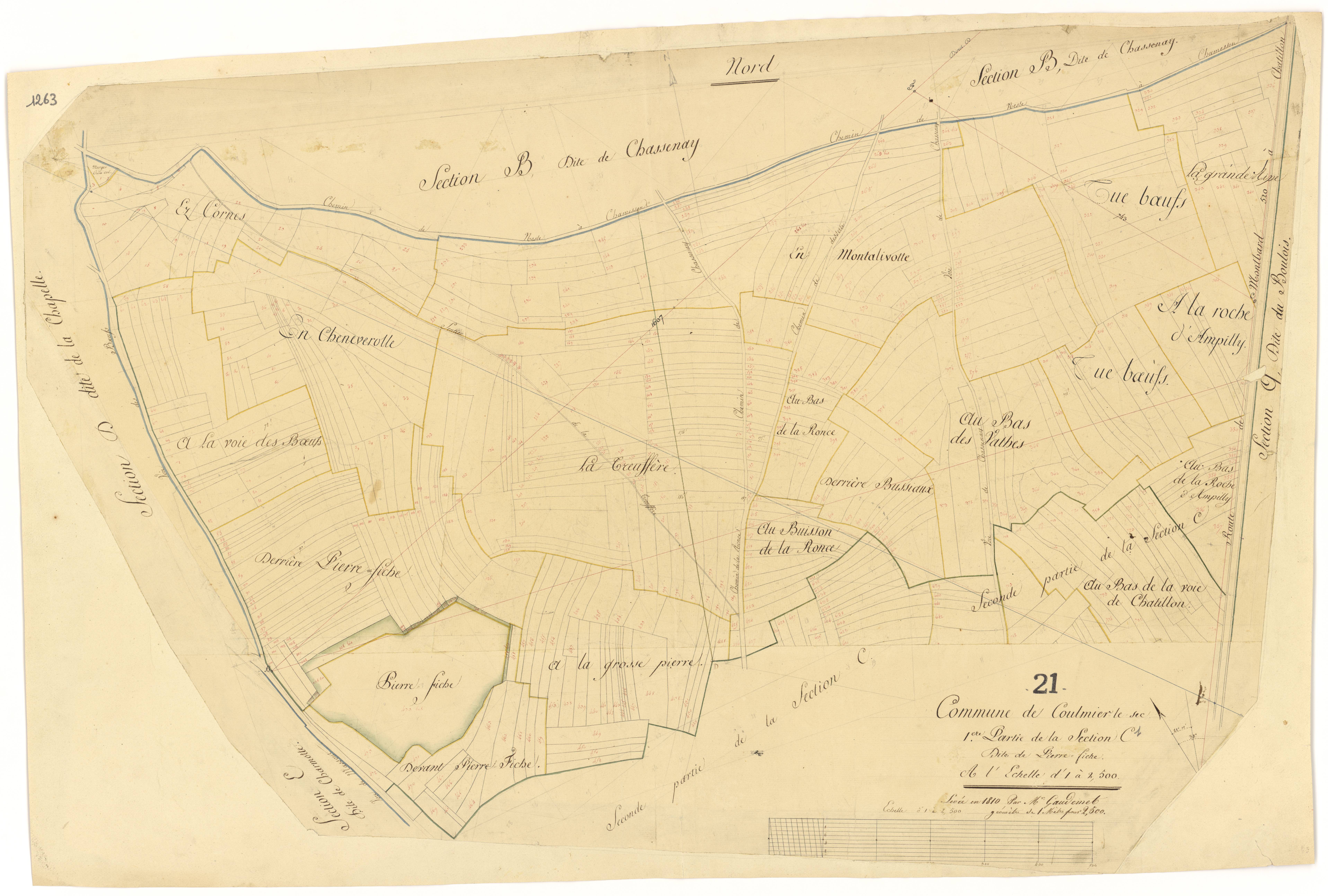 Coulmier-le-Sec - Section C1 - 3 P PLAN 208/4