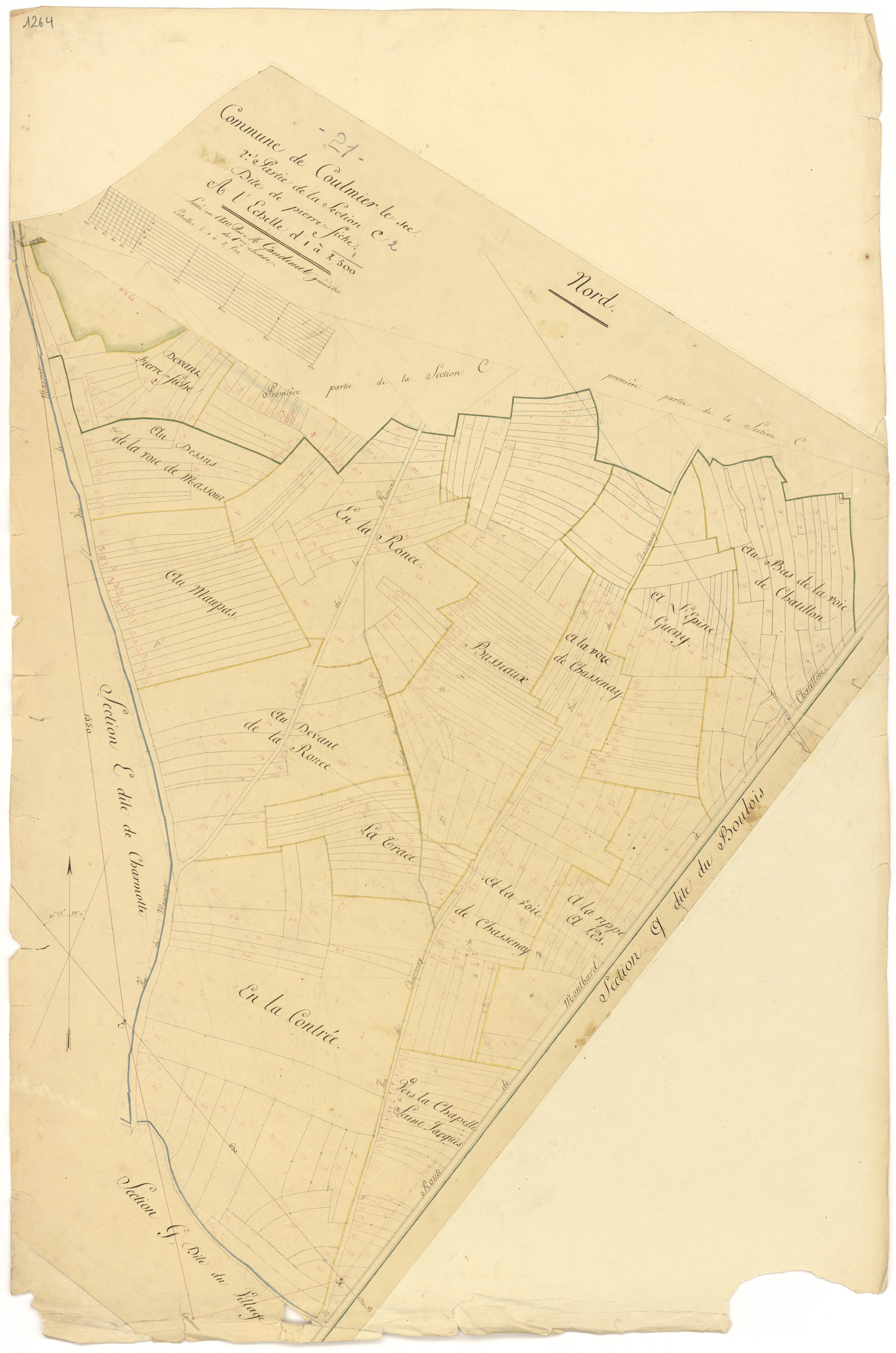 Coulmier-le-Sec - Section C2 - 3 P PLAN 208/5