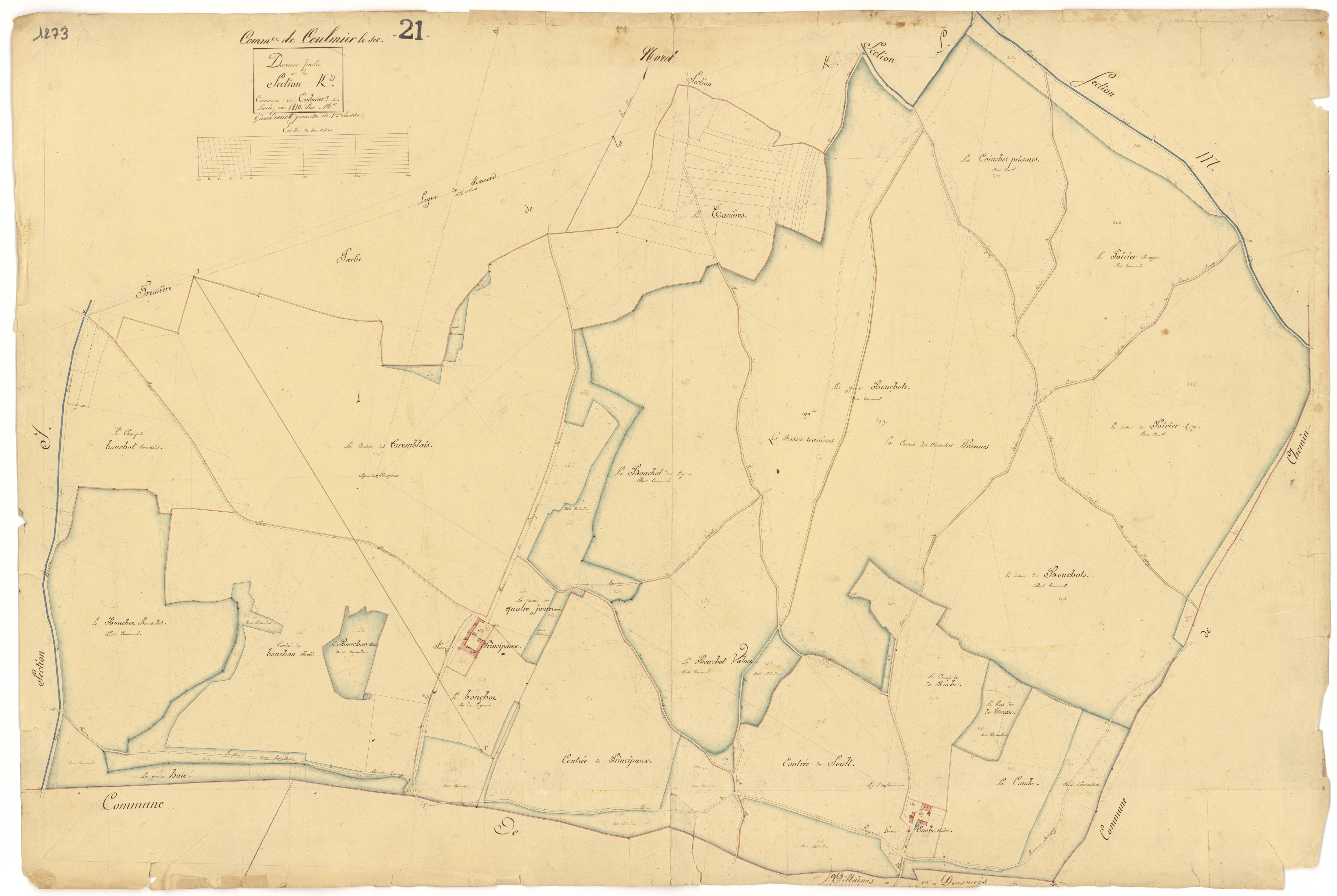 Coulmier-le-Sec - Section K2 - 3 P PLAN 208/14