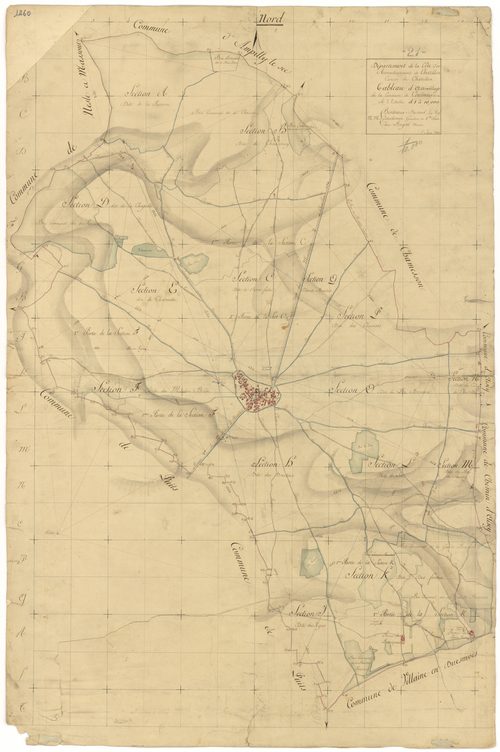 Coulmier-le-Sec - Tableau d'assemblage - 3 P PLAN 208/1