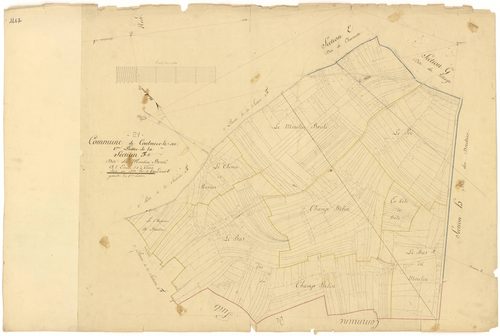 Coulmier-le-Sec - Section F1 - 3 P PLAN 208/8