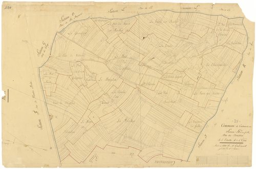 Coulmier-le-Sec - Section H - 3 P PLAN 208/11