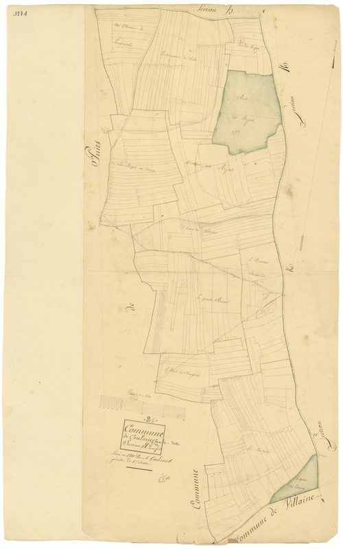 Coulmier-le-Sec - Section J - 3 P PLAN 208/12