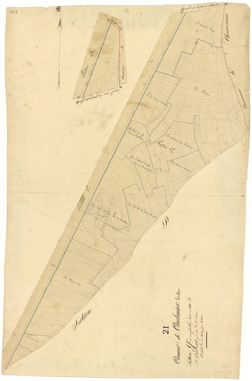 Coulmier-le-Sec - Section Q - 3 P PLAN 208/19