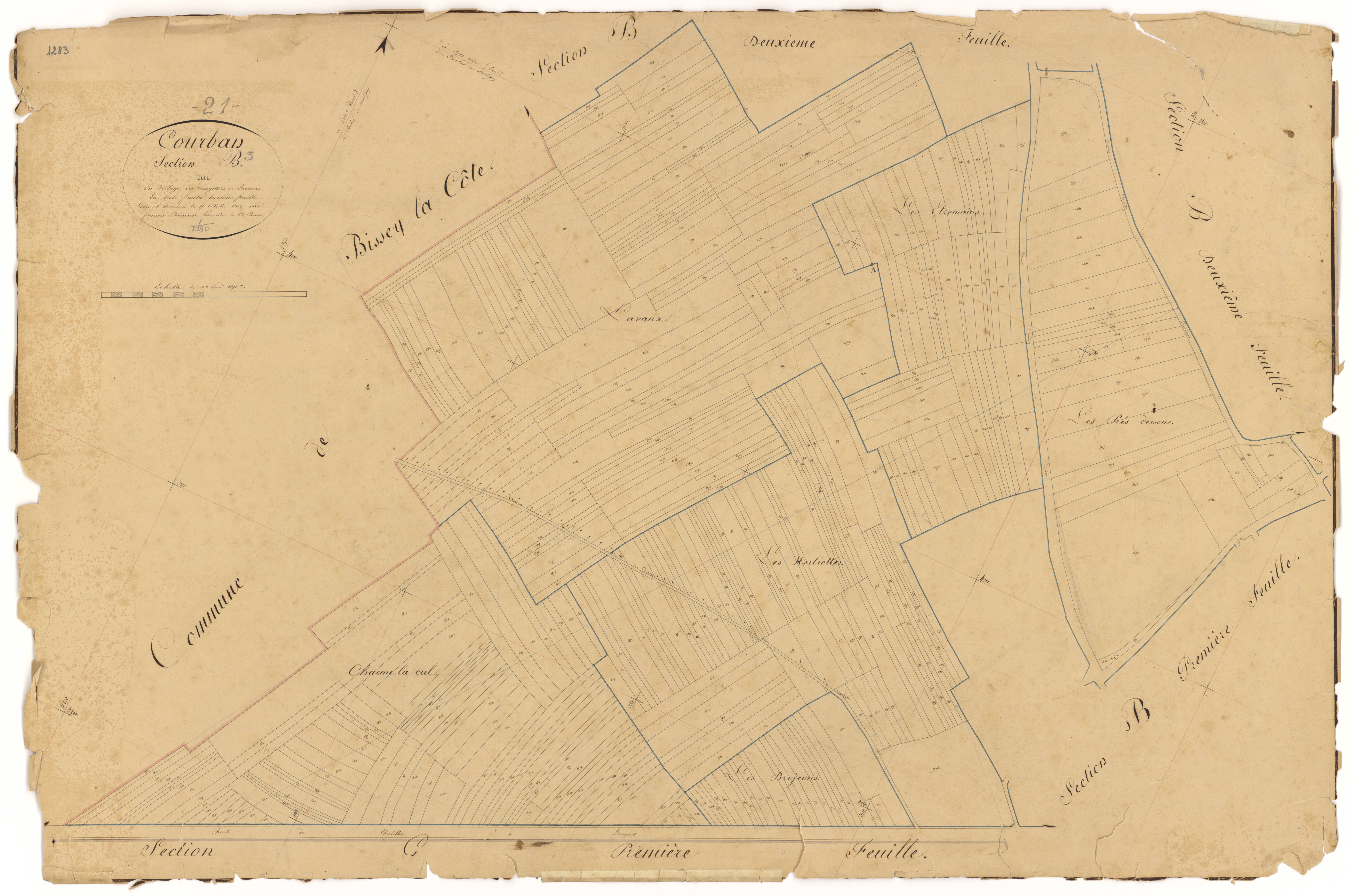 Courban - Section B3 - 3 P PLAN 209/5