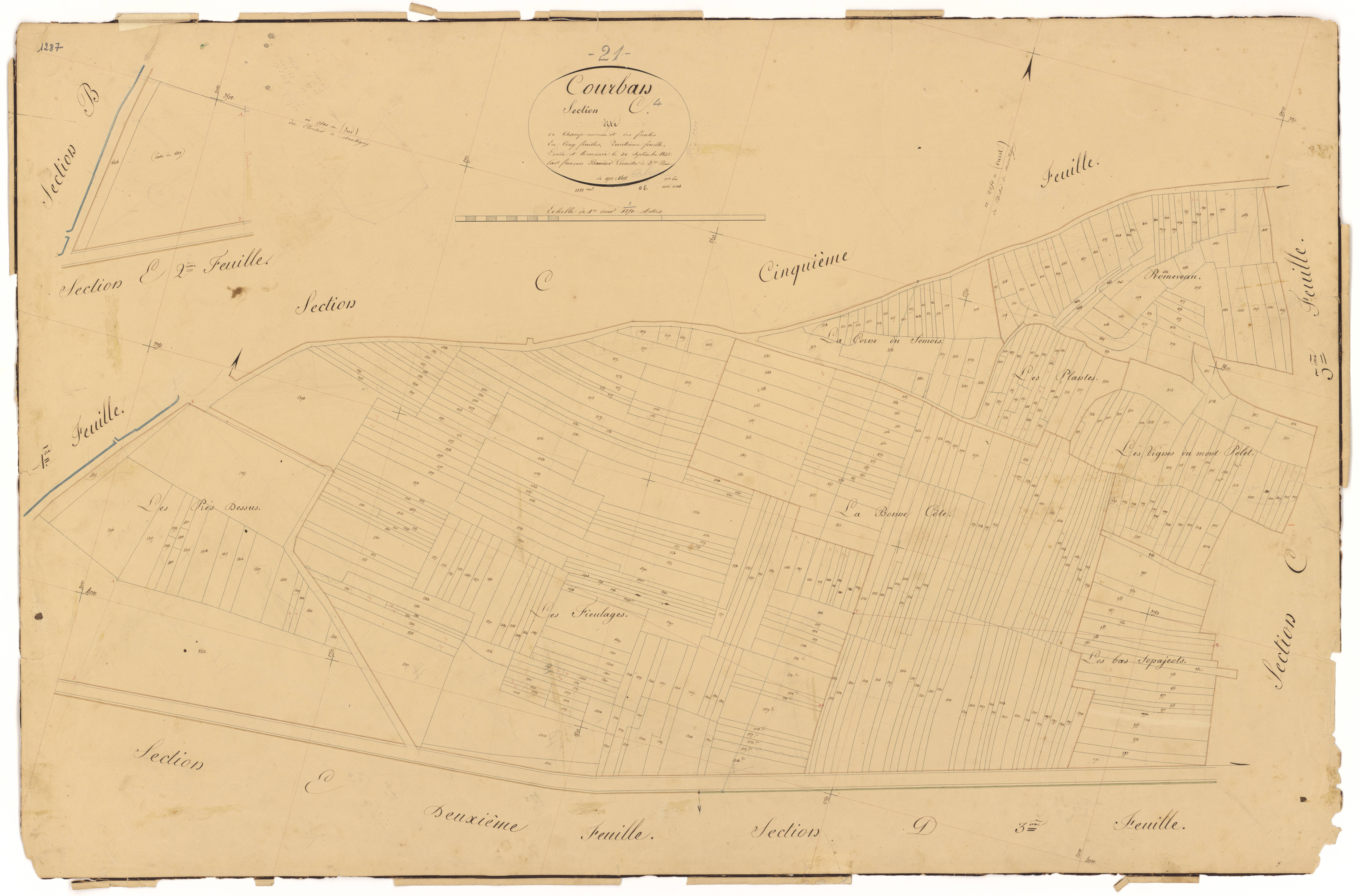 Courban - Section C4 - 3 P PLAN 209/9