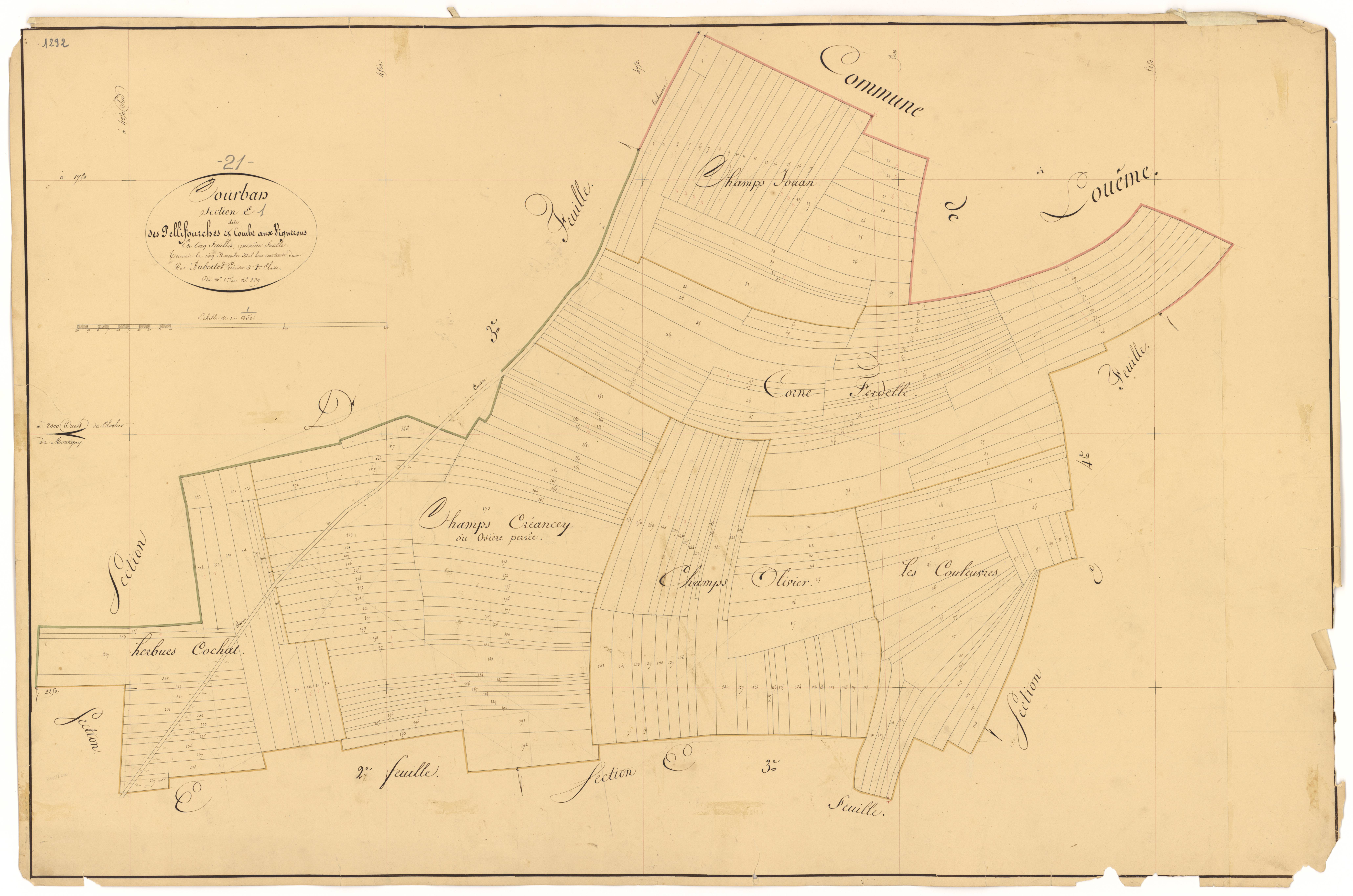 Courban - Section E1 - 3 P PLAN 209/14