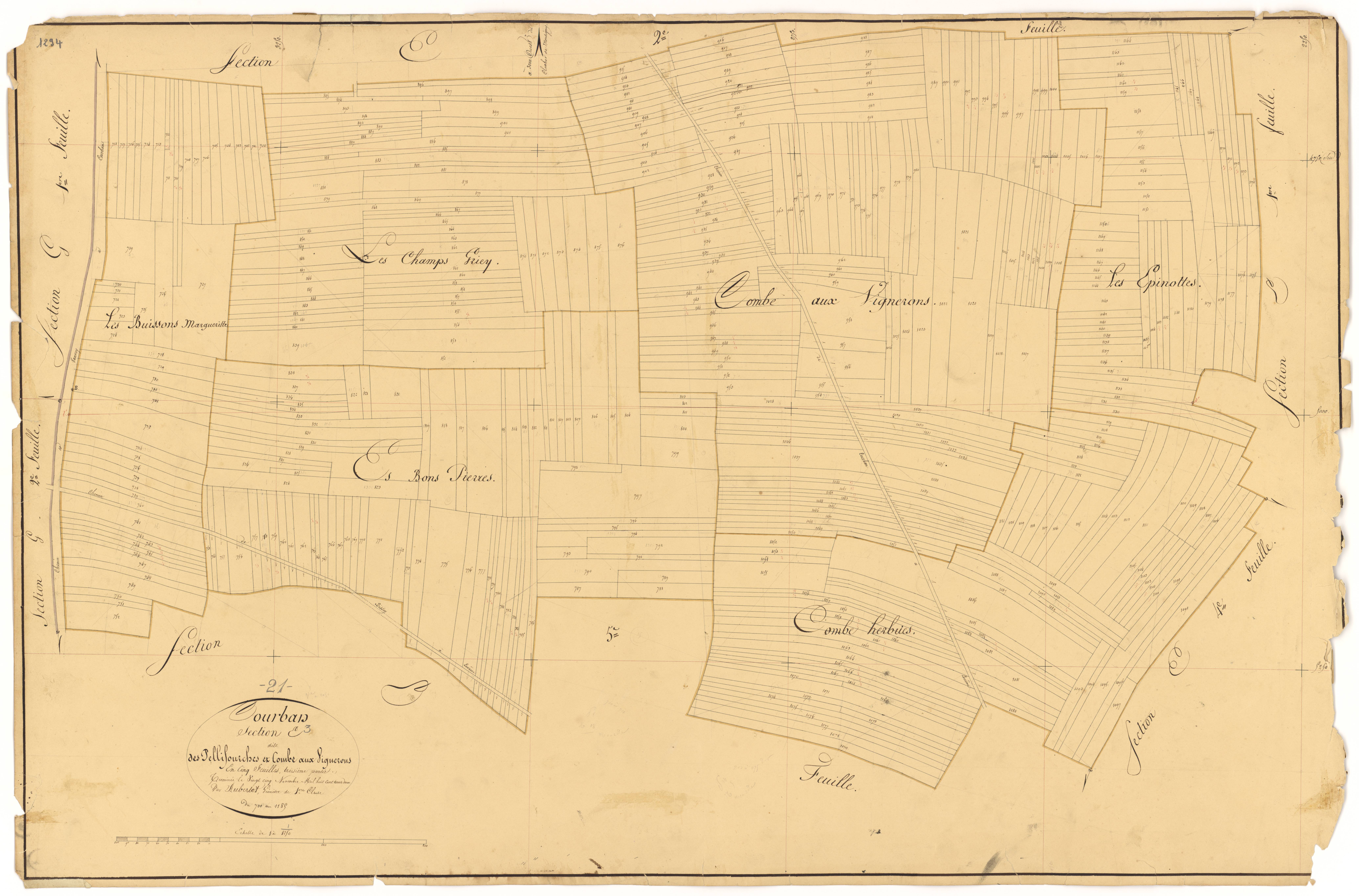 Courban - Section E3 - 3 P PLAN 209/16