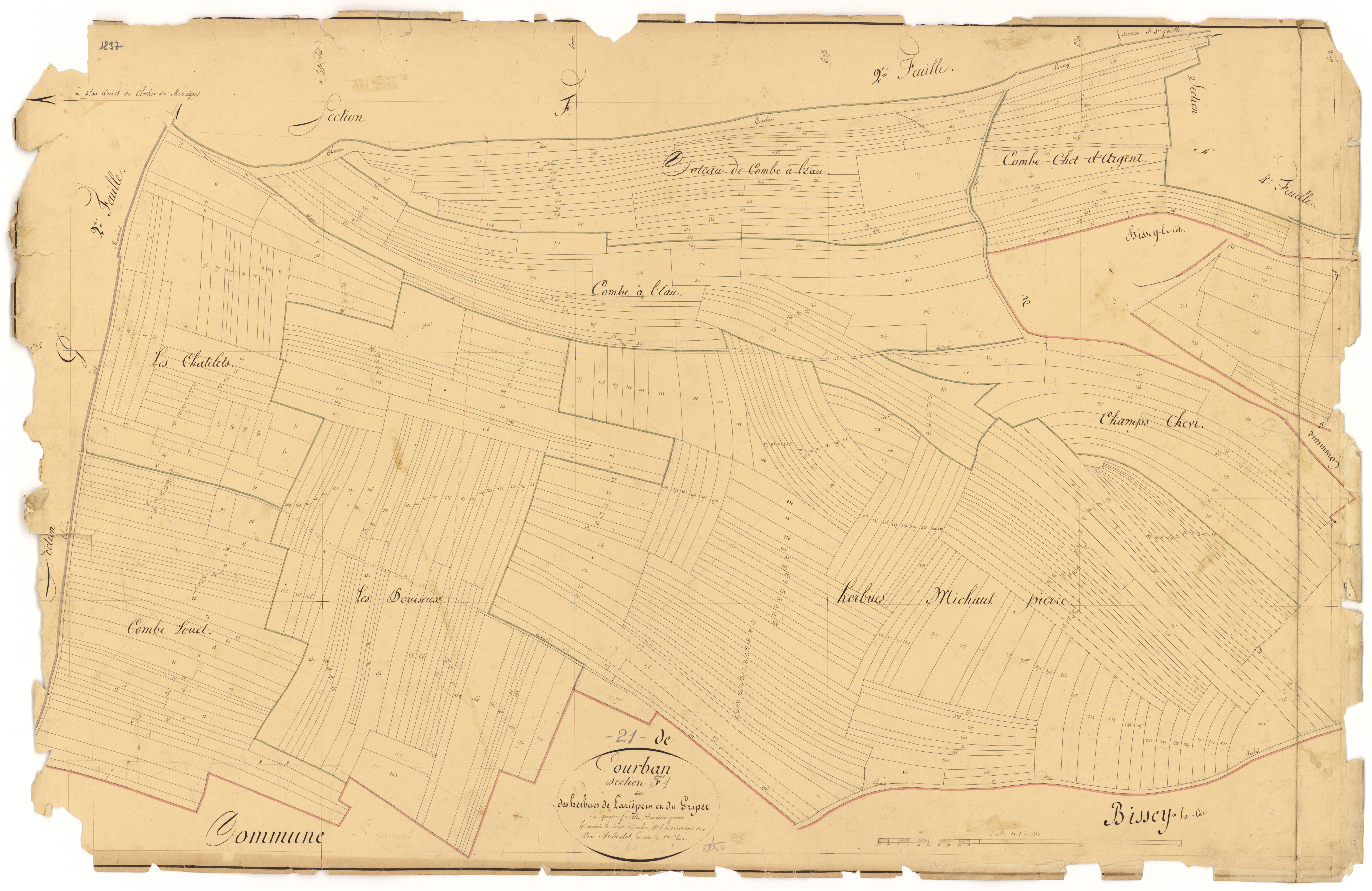 Courban - Section F1 - 3 P PLAN 209/19