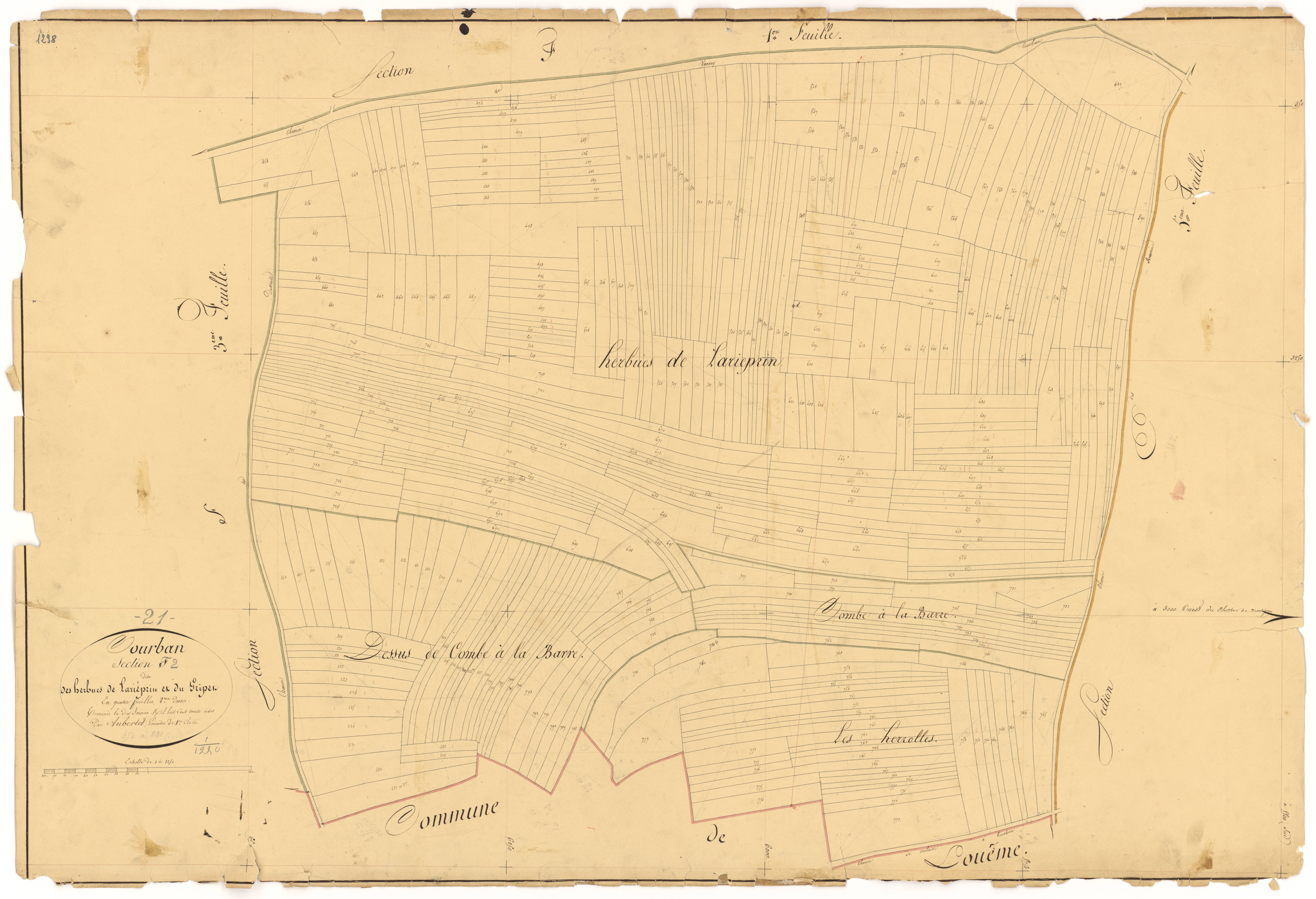 Courban - Section F2 - 3 P PLAN 209/20