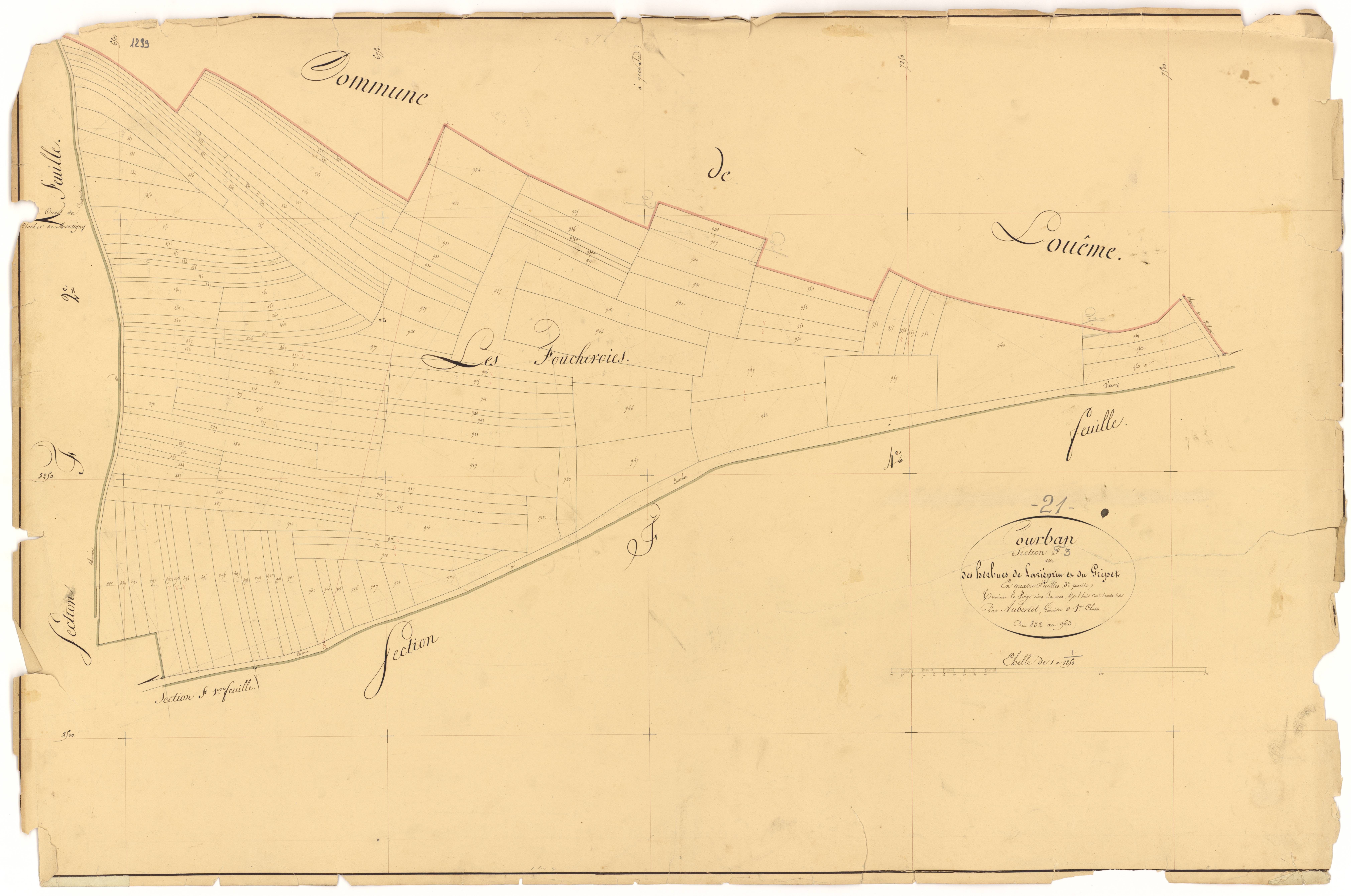 Courban - Section F3 - 3 P PLAN 209/21