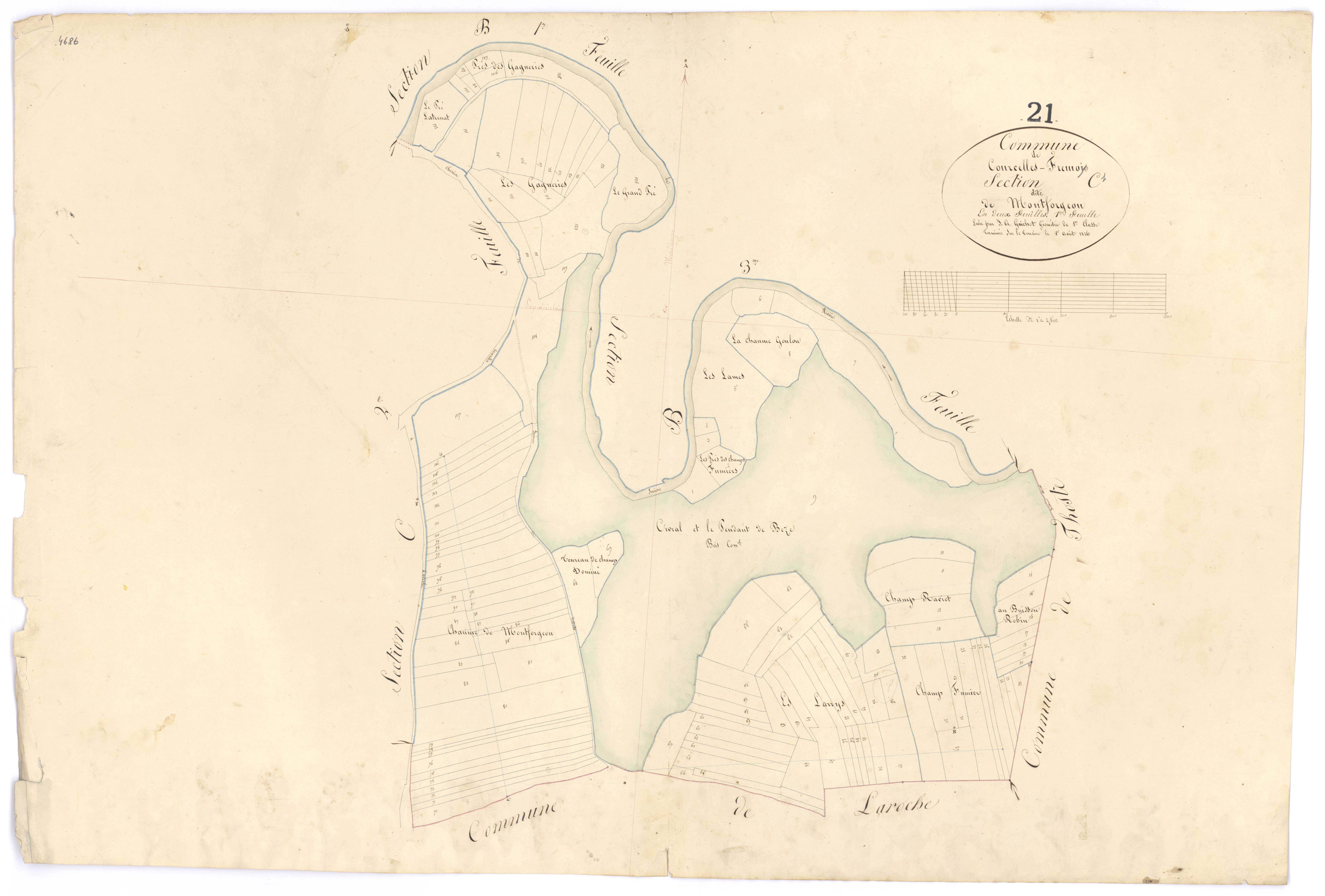 Courcelles-Frémoy - Section C1 - 3 P PLAN 210/7