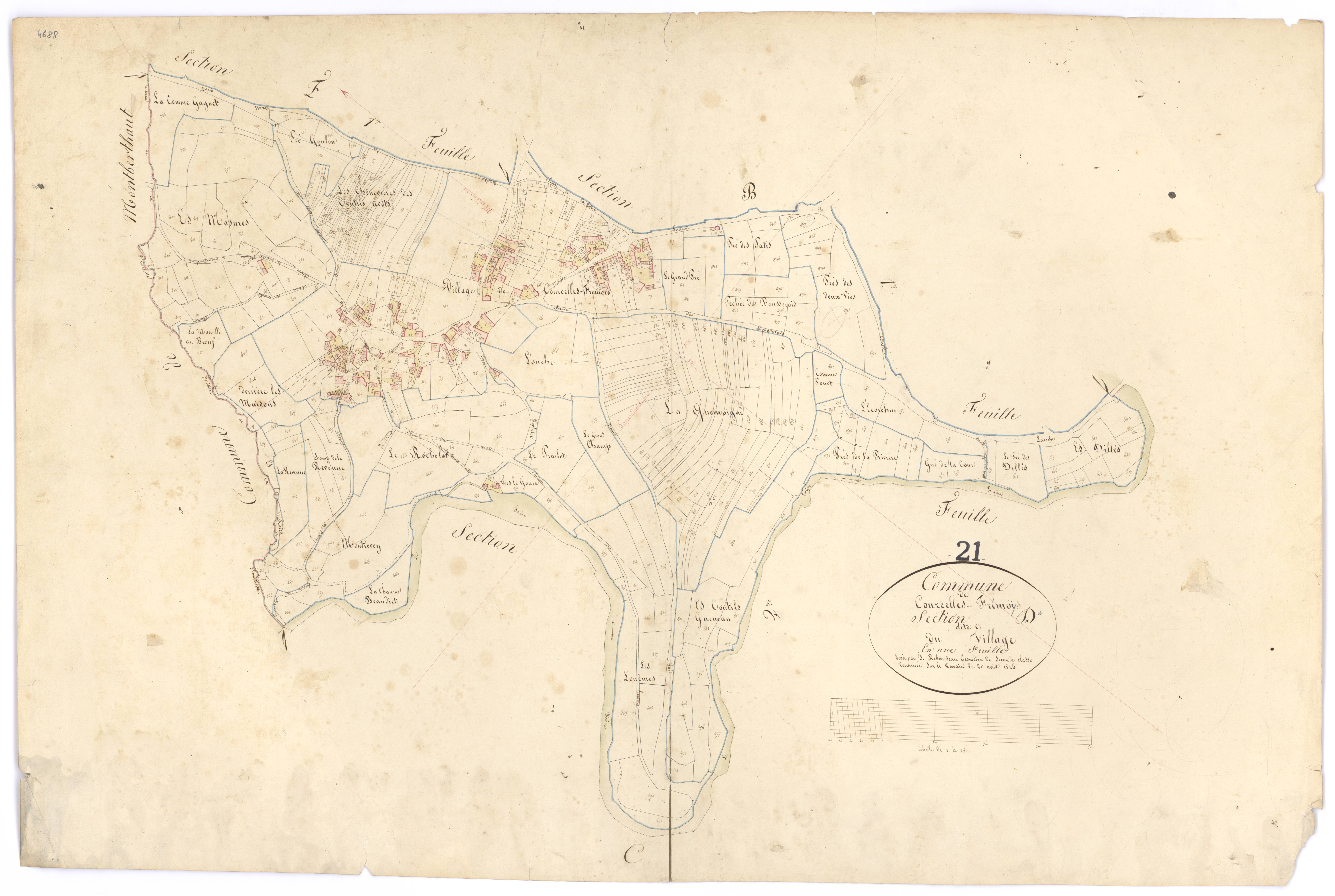 Courcelles-Frémoy - Section D - 3 P PLAN 210/9
