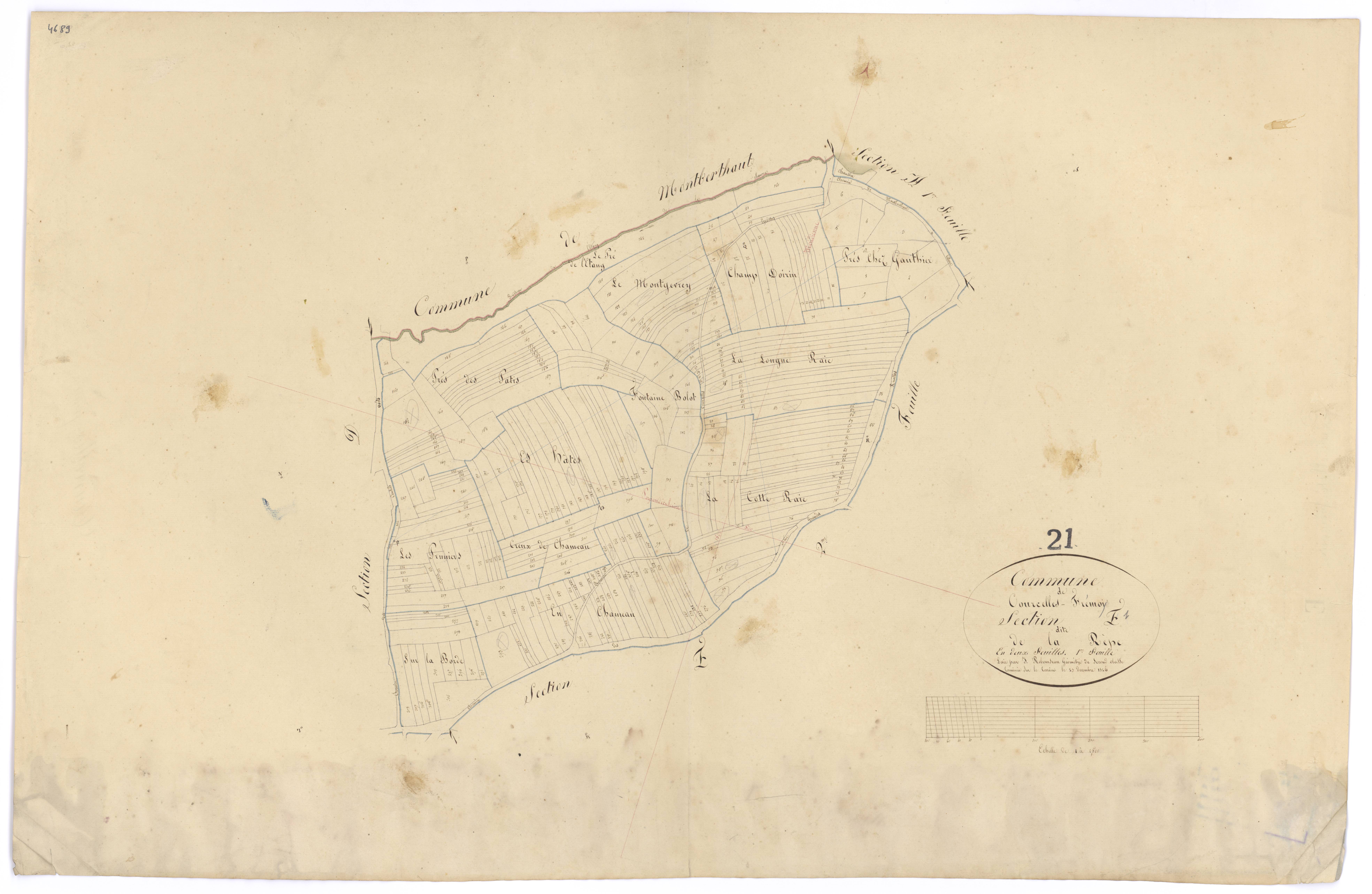 Courcelles-Frémoy - Section E1 - 3 P PLAN 210/10