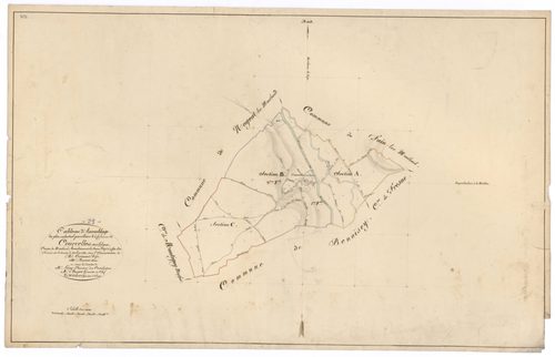 Courcelles-lès-Montbard - Tableau d'assemblage - 3 P PLAN 211/1