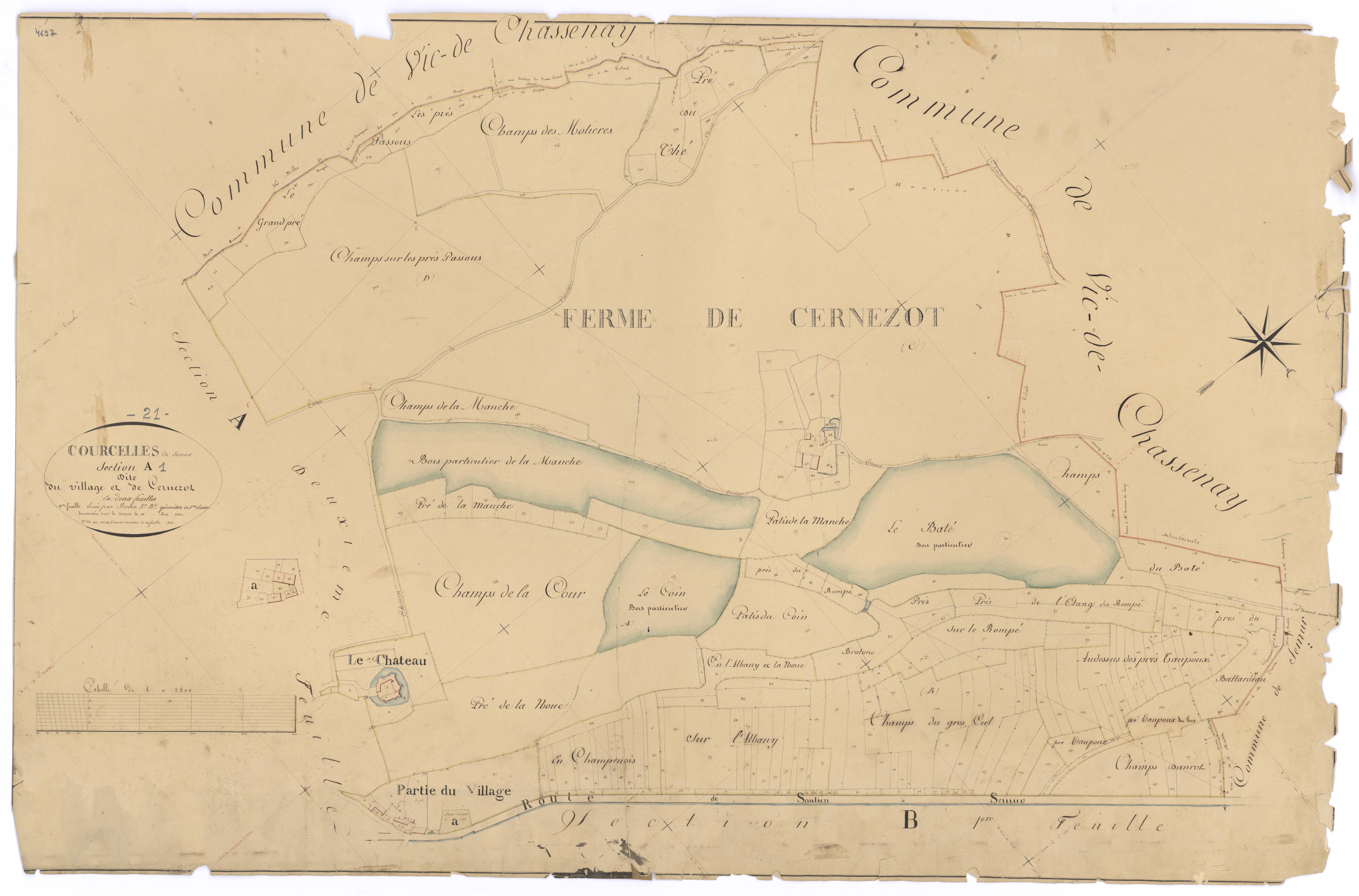 Courcelles-lès-Semur - Section A1 - 3 P PLAN 212/2