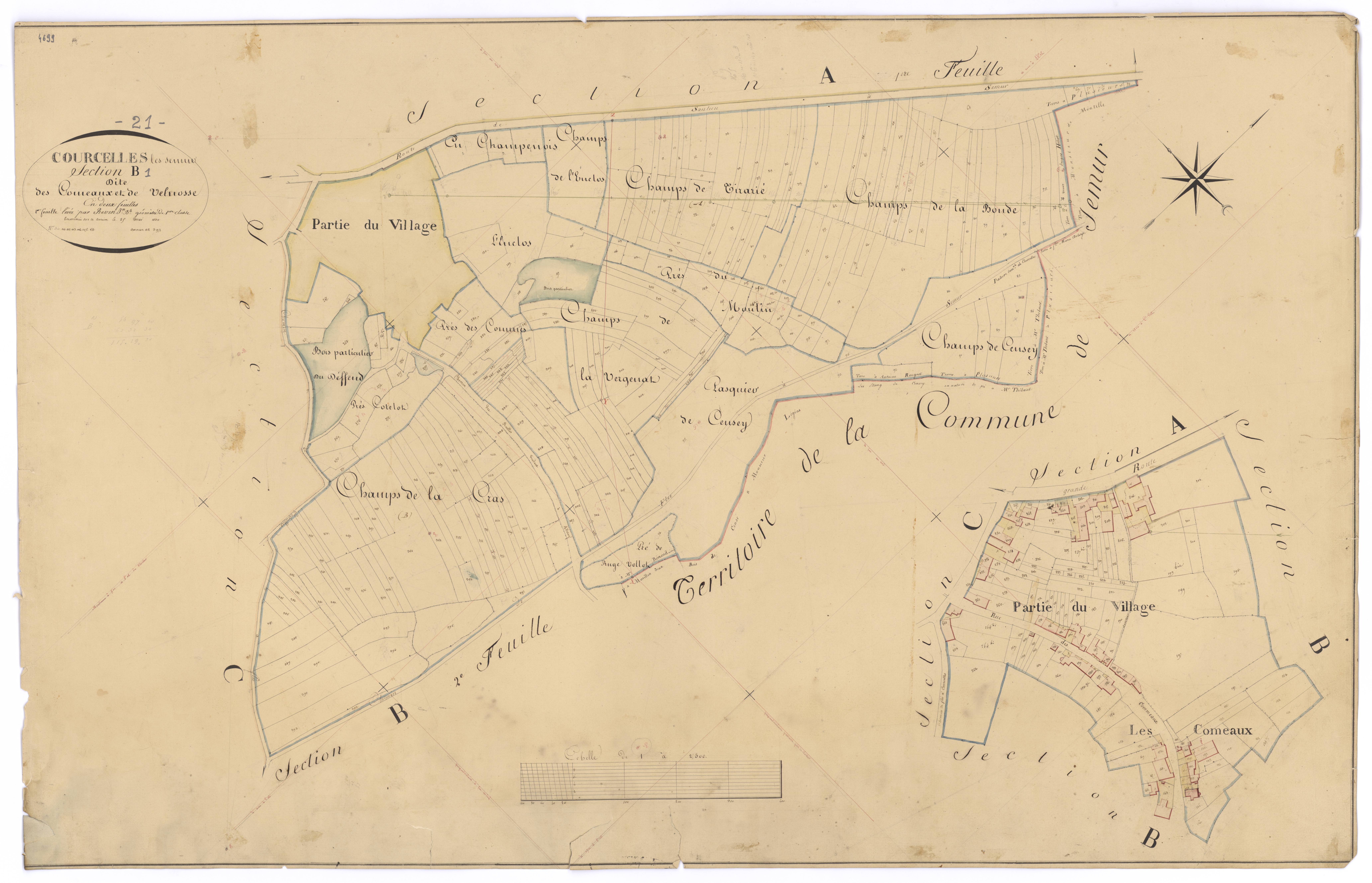 Courcelles-lès-Semur - Section B1 - 3 P PLAN 212/4