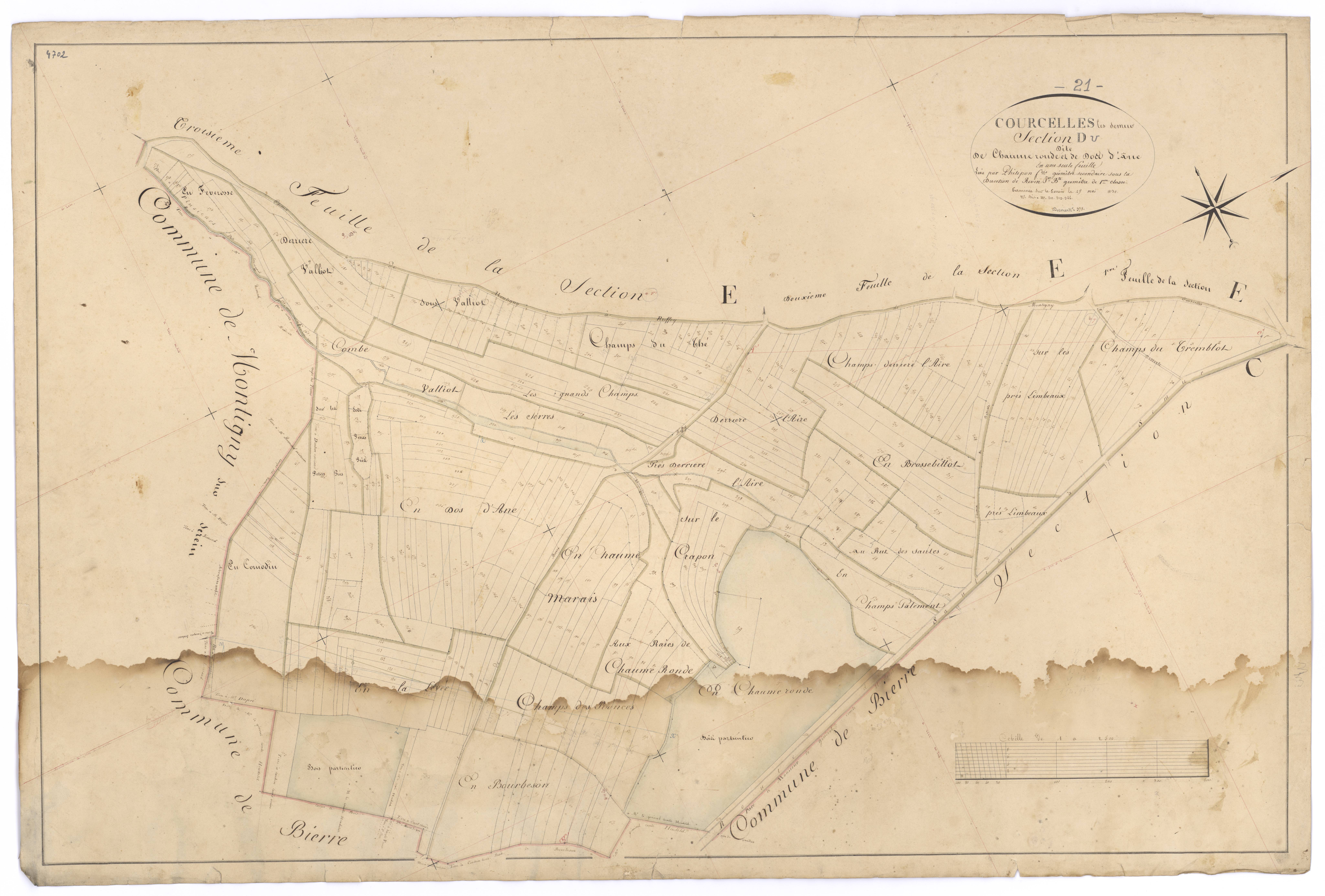 Courcelles-lès-Semur - Section D - 3 P PLAN 212/7