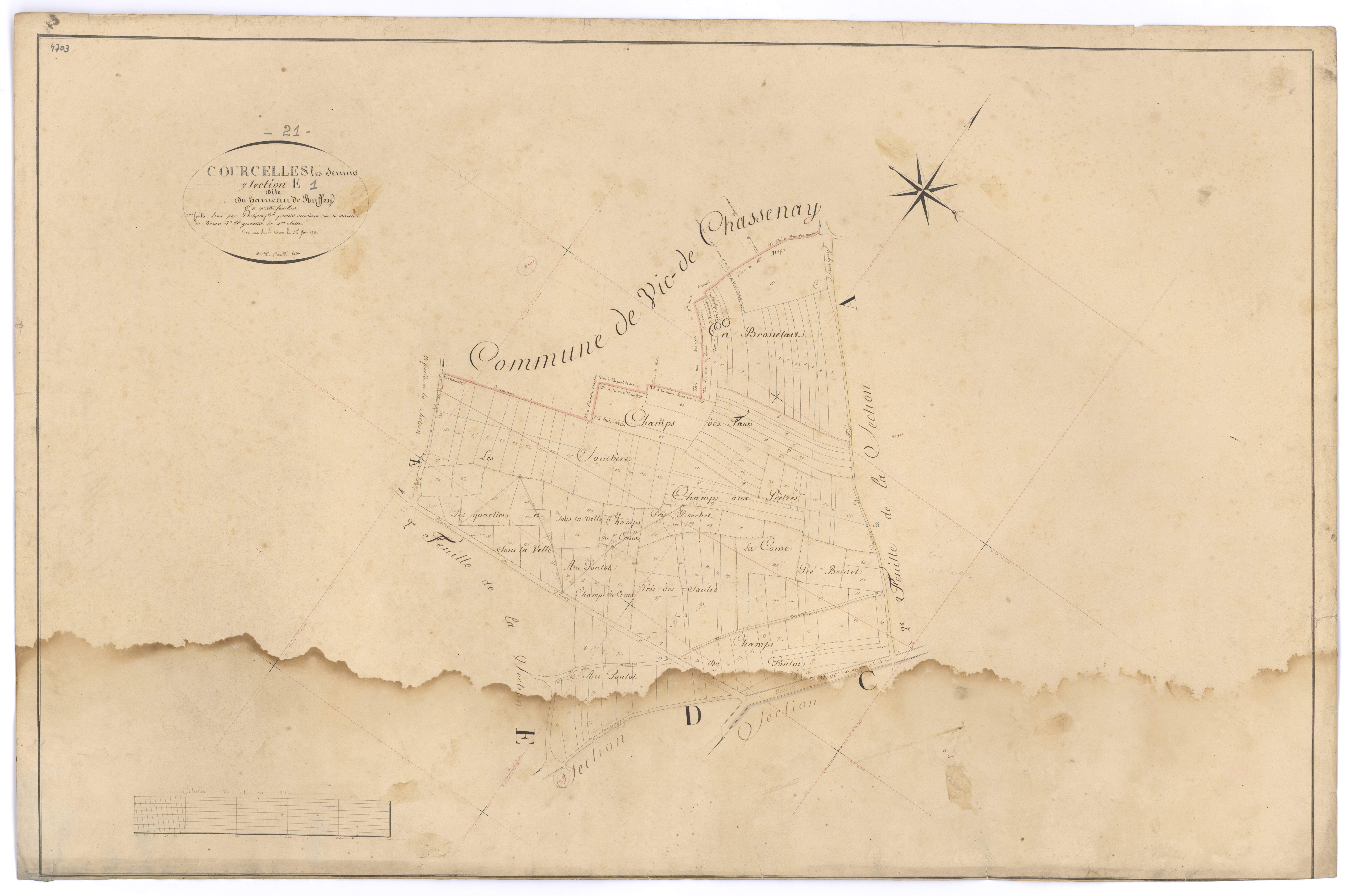 Courcelles-lès-Semur - Section E1 - 3 P PLAN 212/8