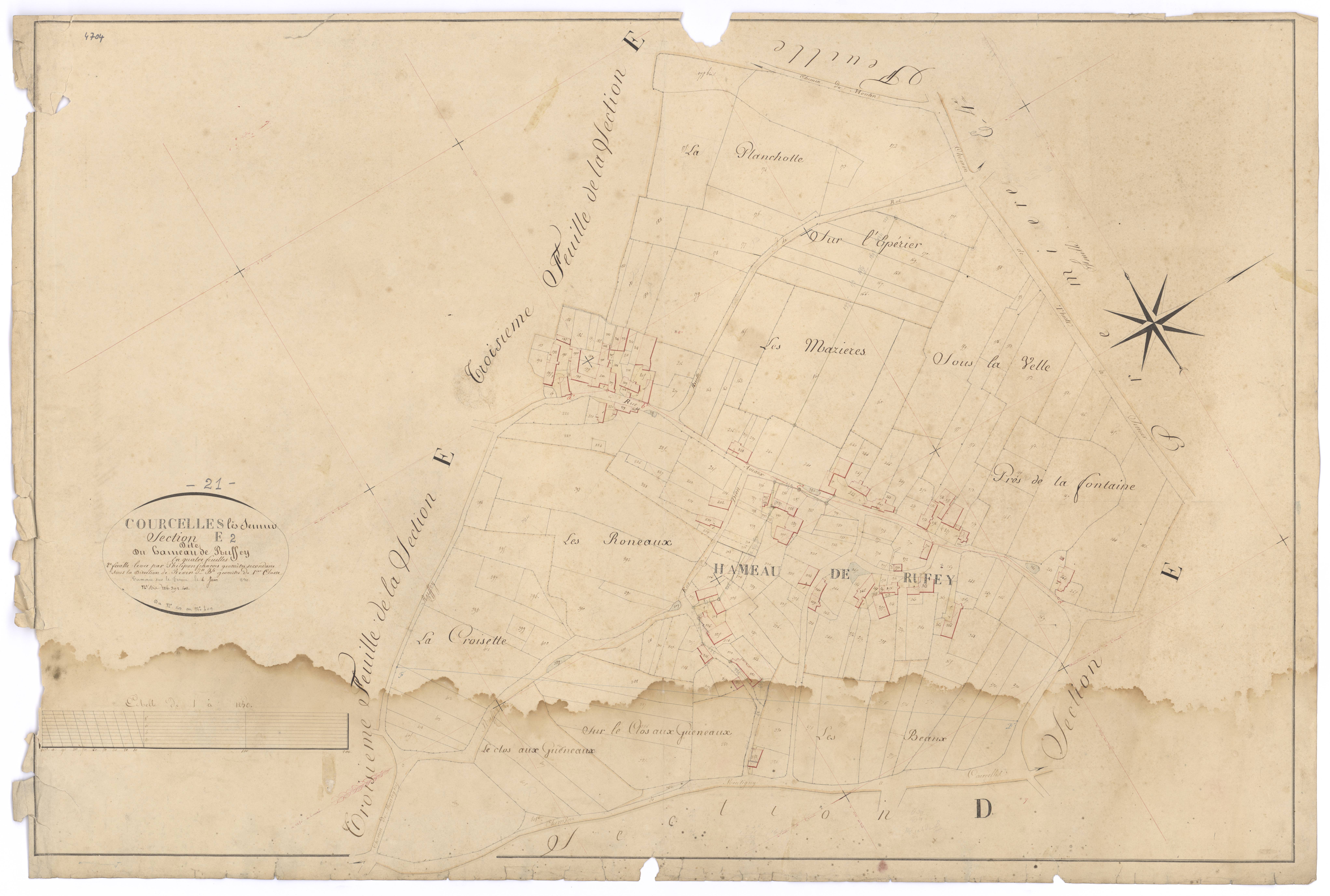 Courcelles-lès-Semur - Section E2 - 3 P PLAN 212/9