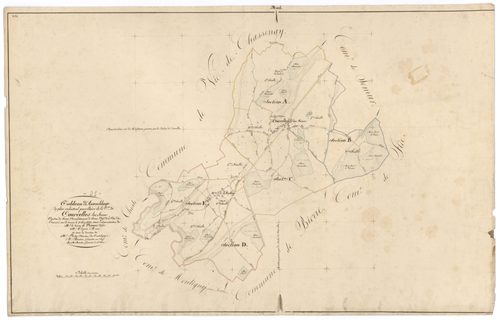 Courcelles-lès-Semur - Tableau d'assemblage - 3 P PLAN 212/1