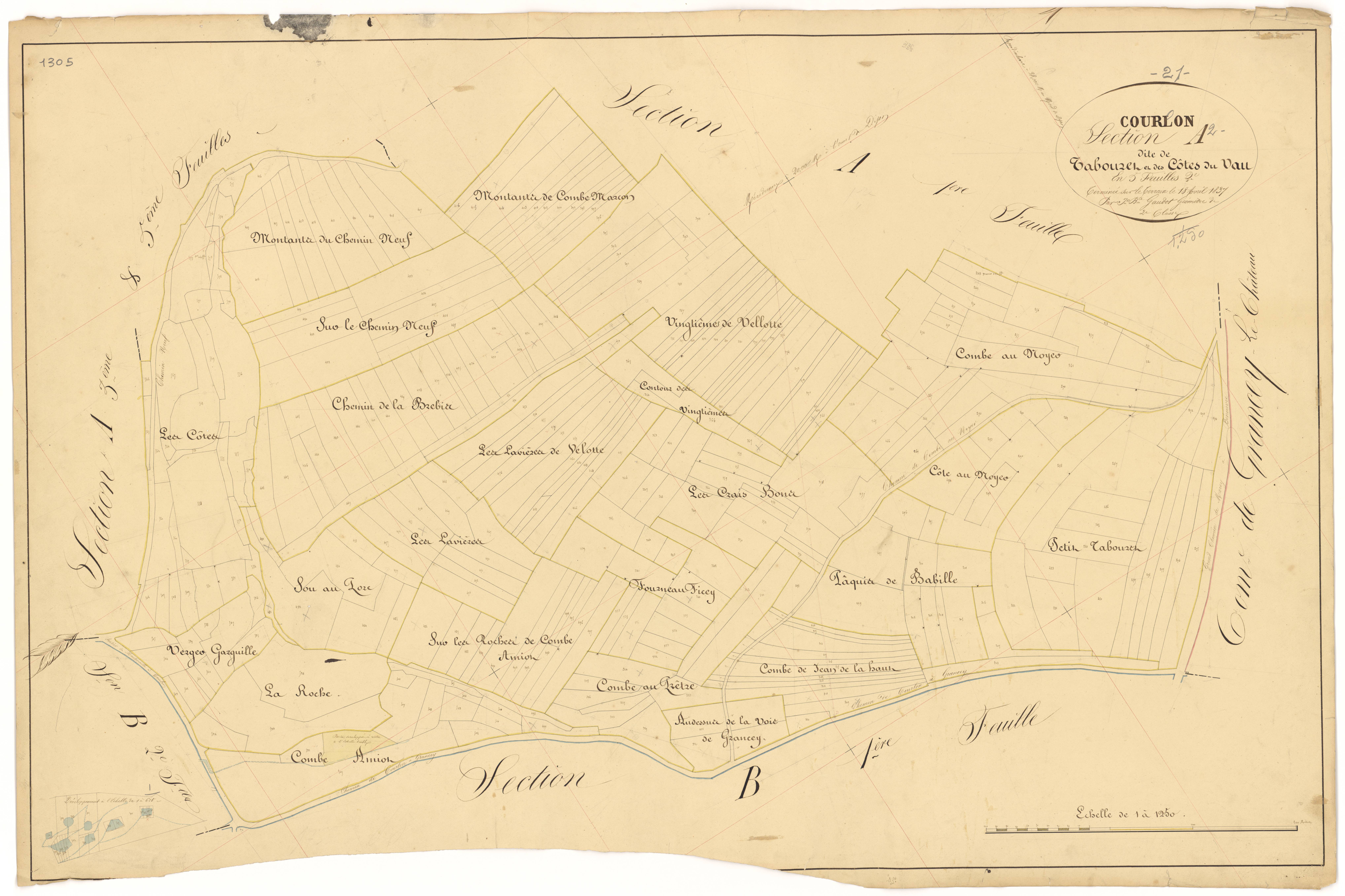 Courlon - Section A2 - 3 P PLAN 215/3