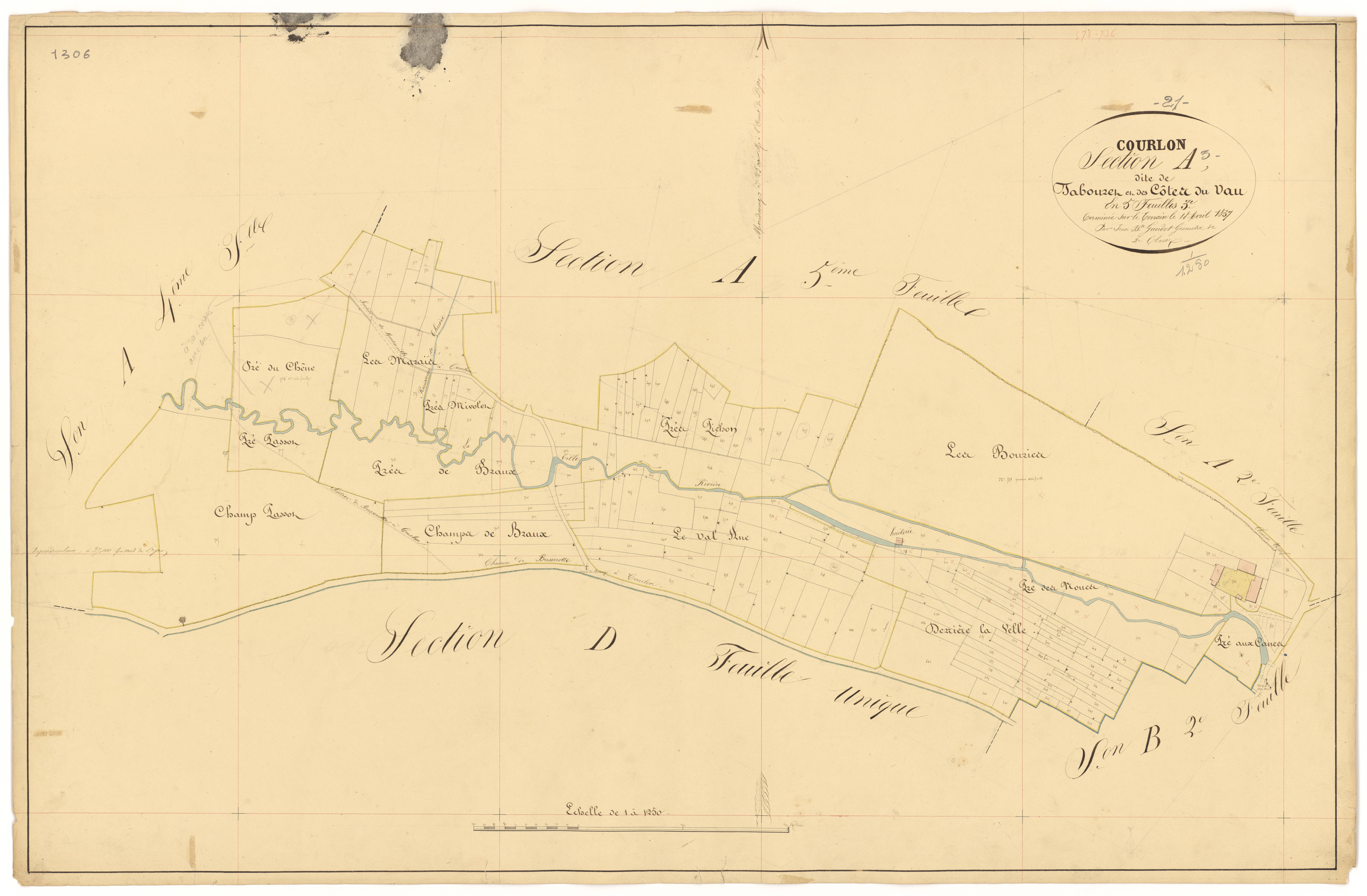 Courlon - Section A3 - 3 P PLAN 215/4