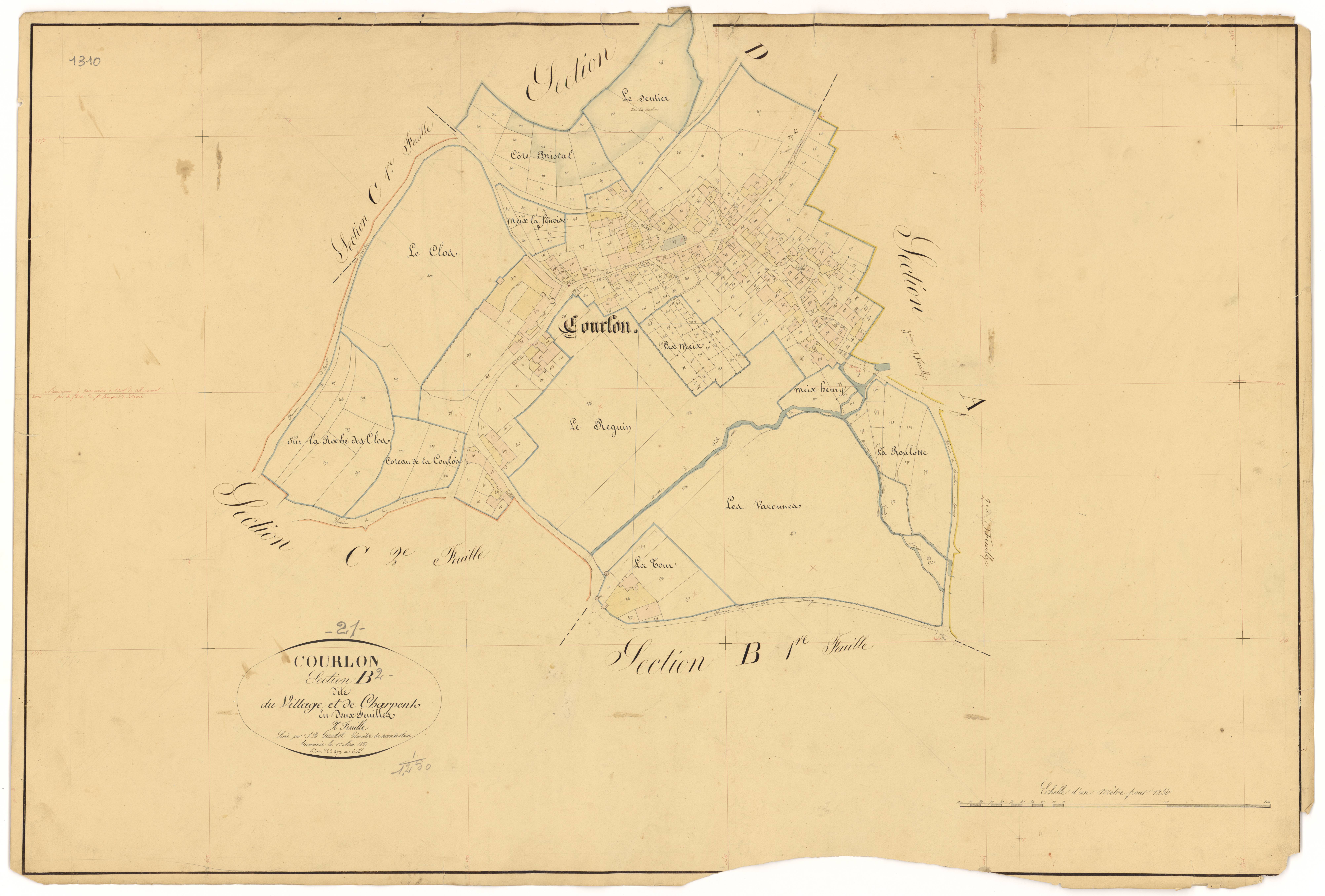 Courlon - Section B2 - 3 P PLAN 215/8