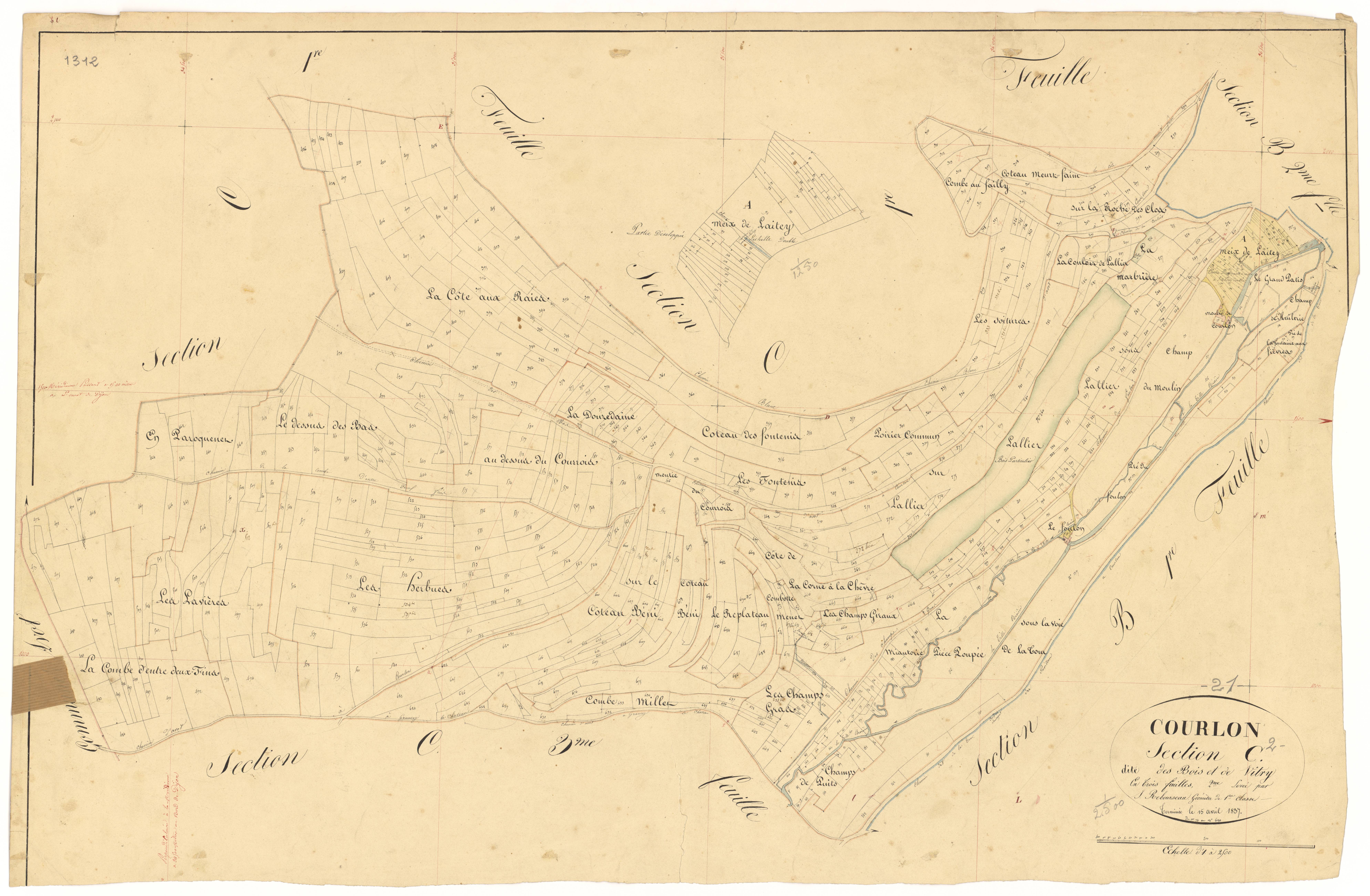 Courlon - Section C2 - 3 P PLAN 215/10