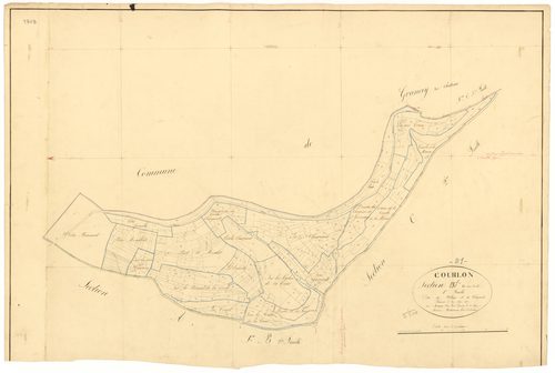 Courlon - Section B1 - 3 P PLAN 215/7