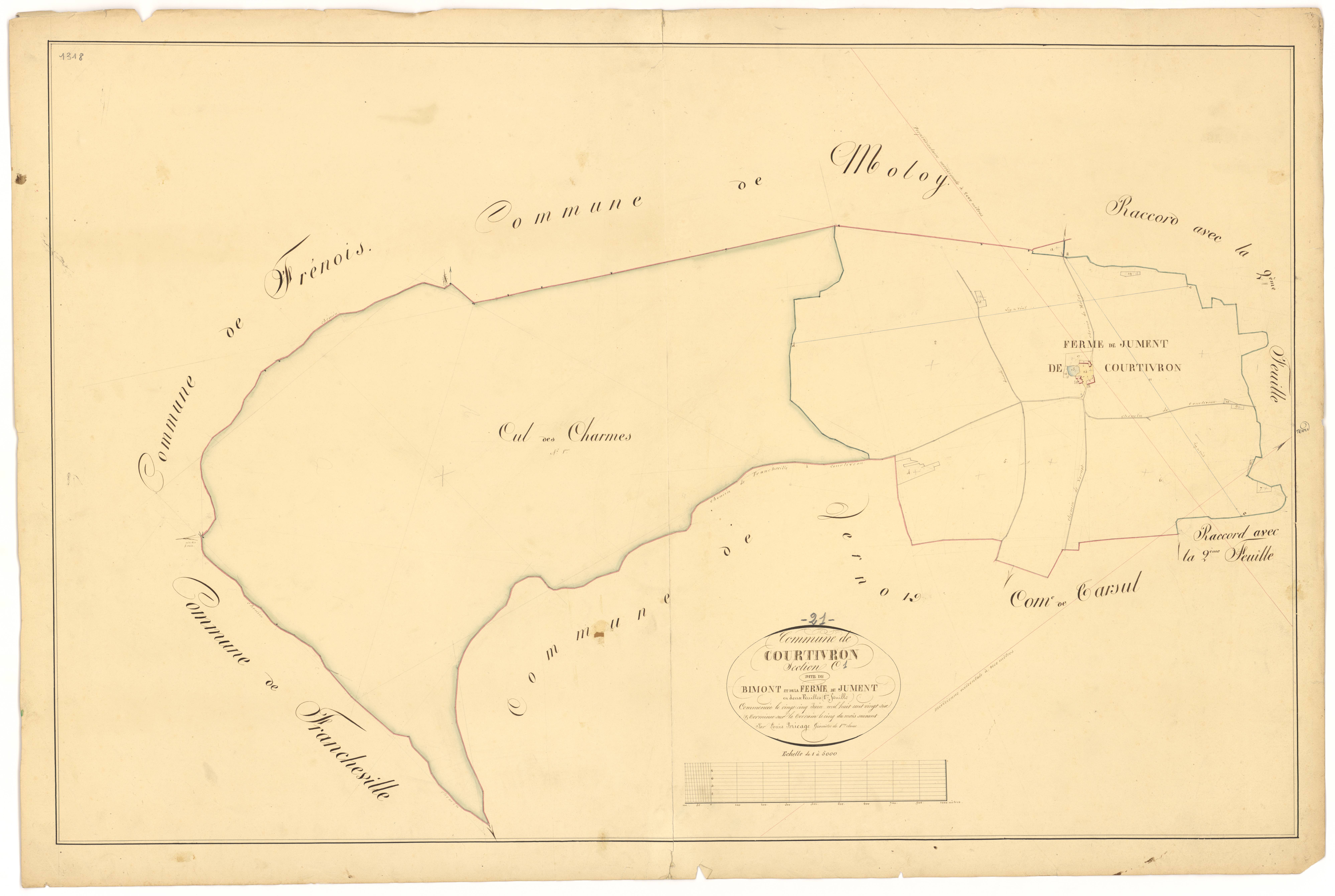 Courtivron - Section C1 - 3 P PLAN 216/4