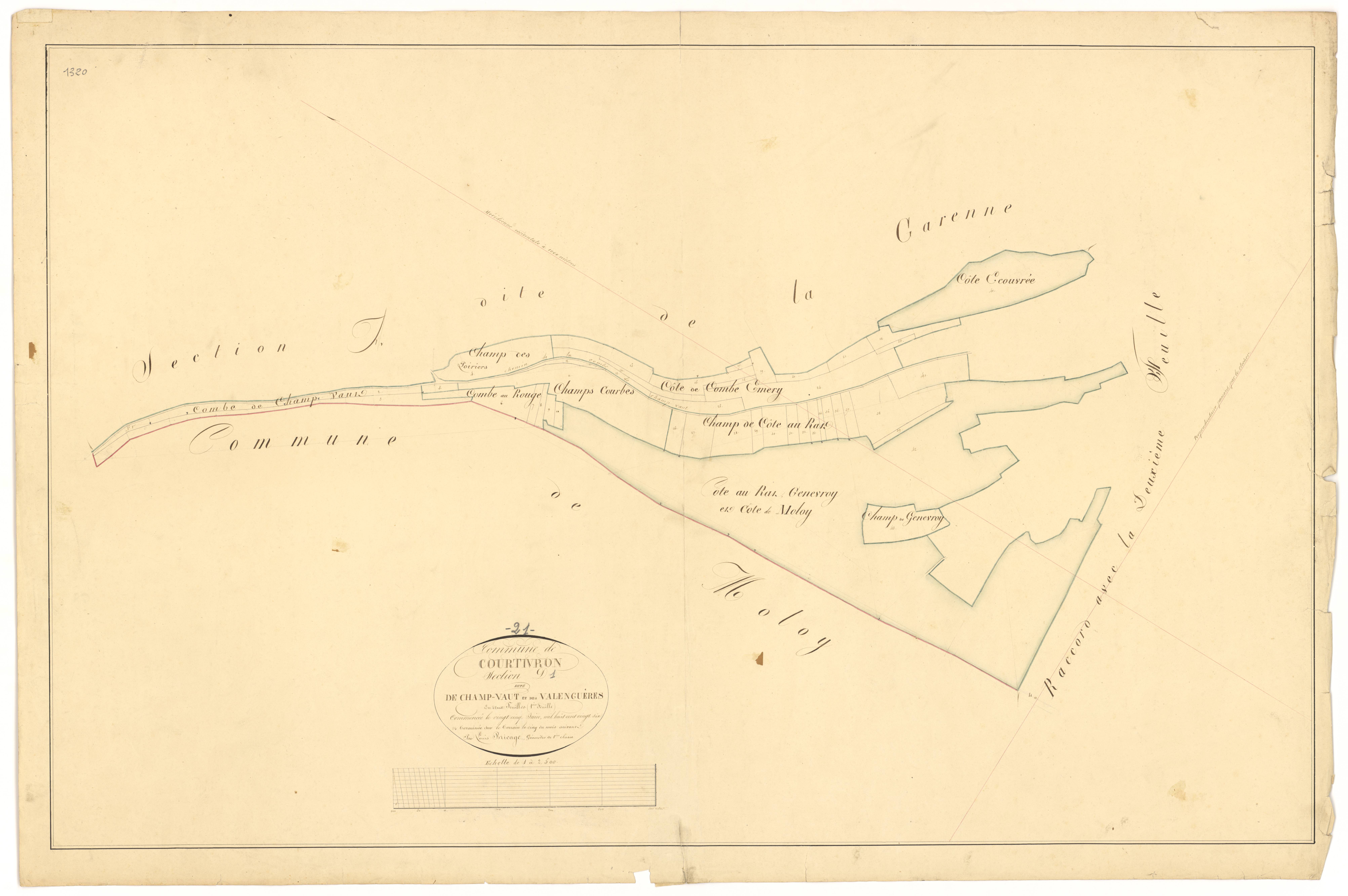 Courtivron - Section D1 - 3 P PLAN 216/6