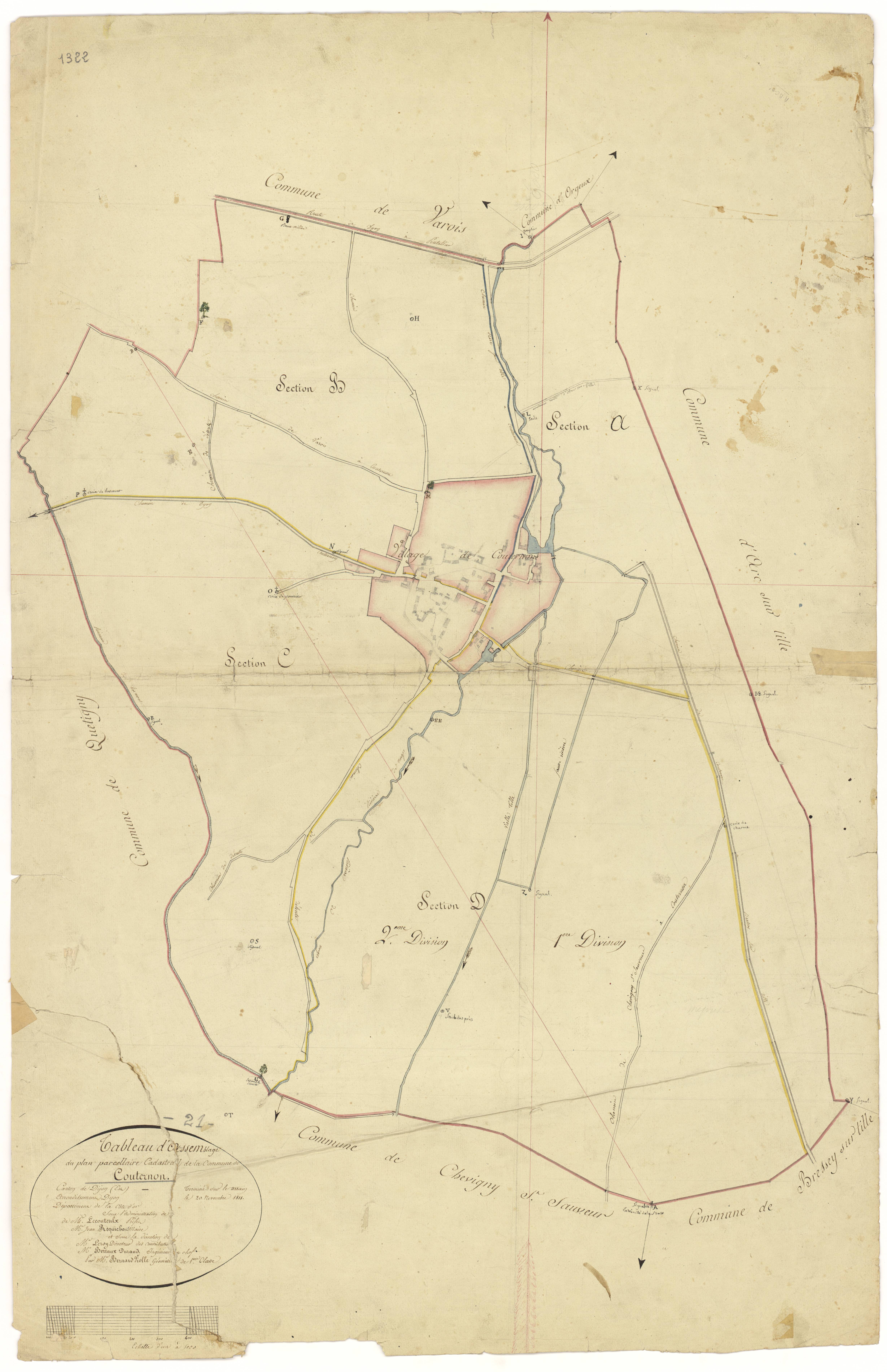 Couternon - Tableau d'assemblage - 3 P PLAN 217/1