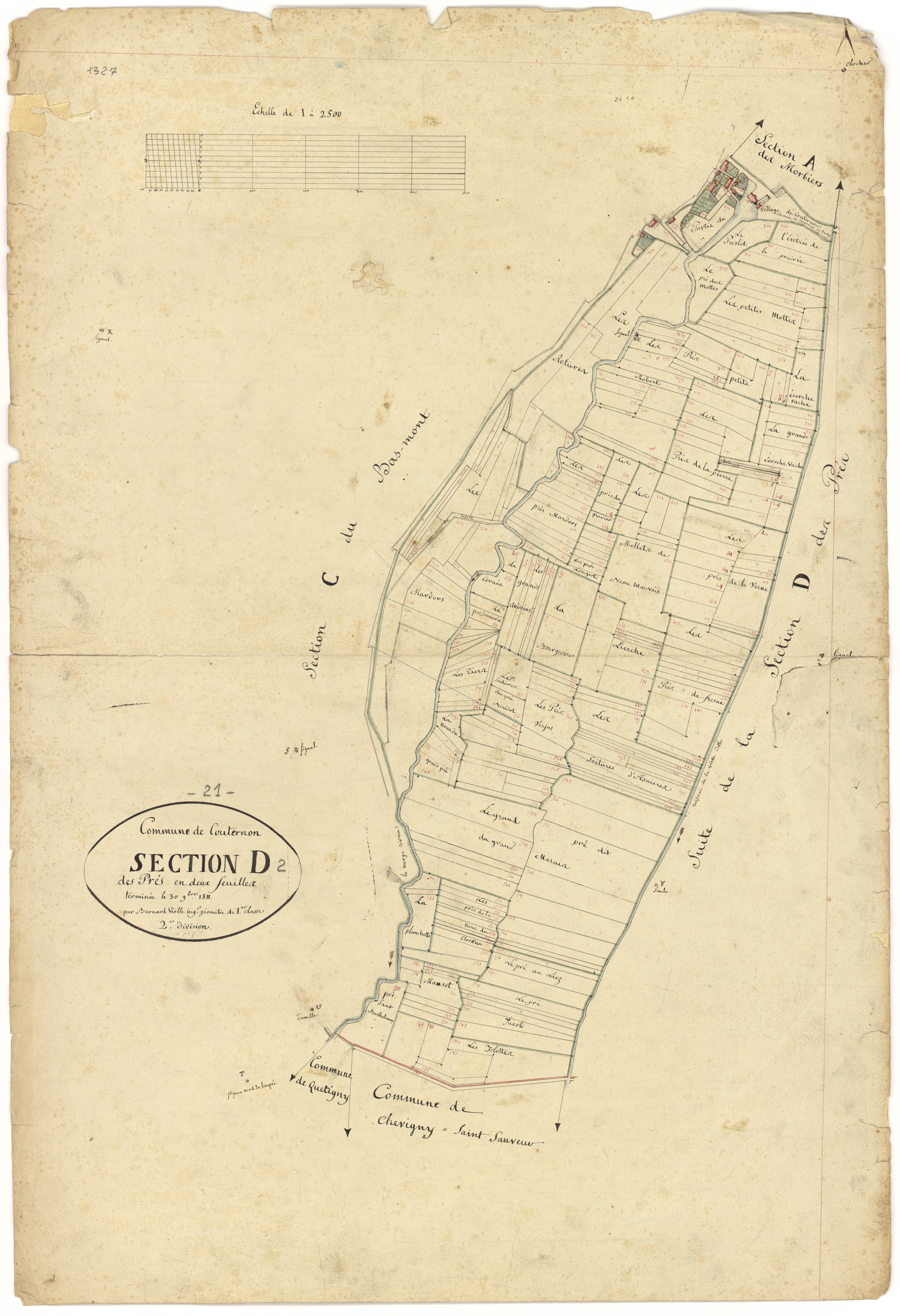 Couternon - Section D2 - 3 P PLAN 217/6