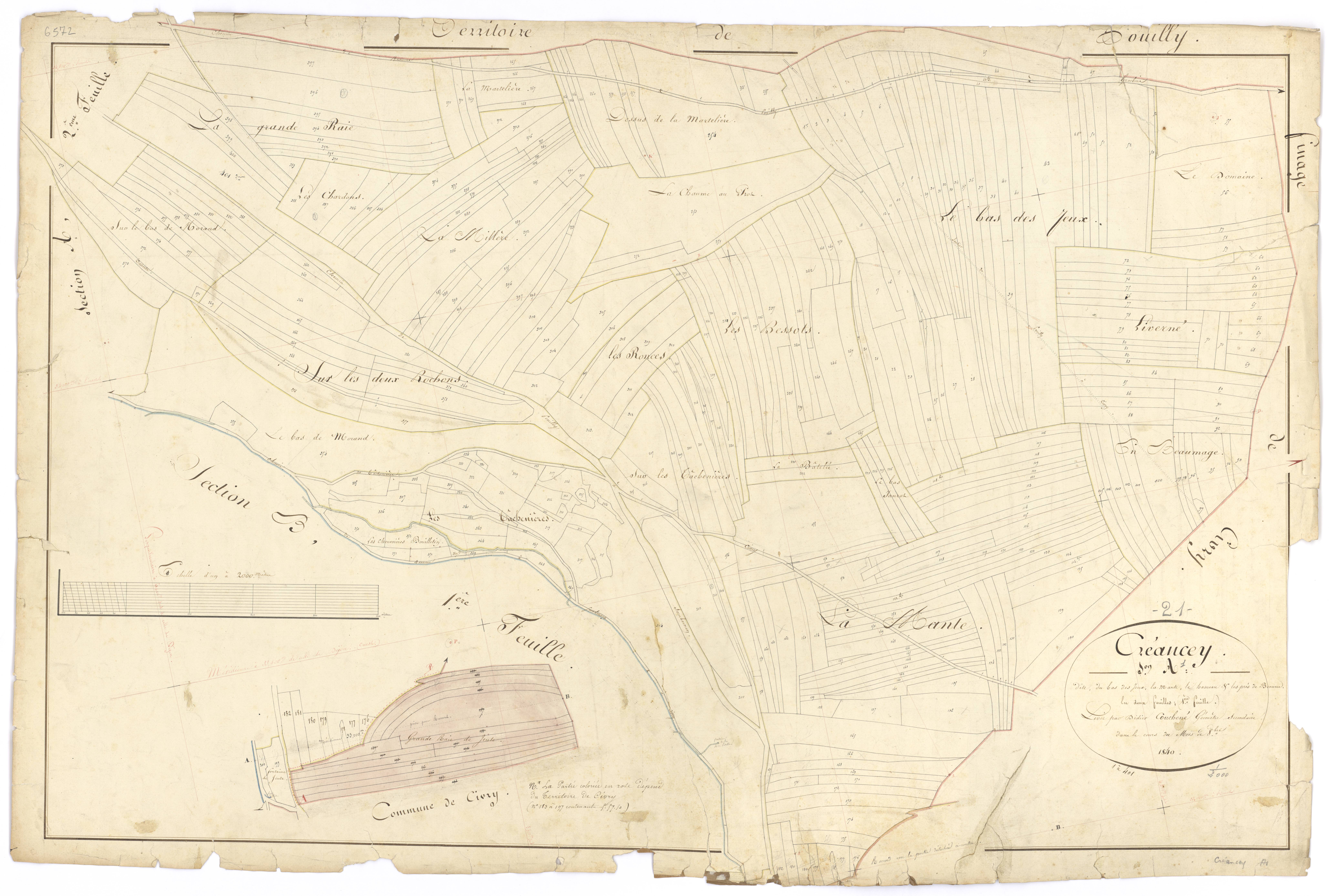 Créancey - Section A1 - 3 P PLAN 218/2