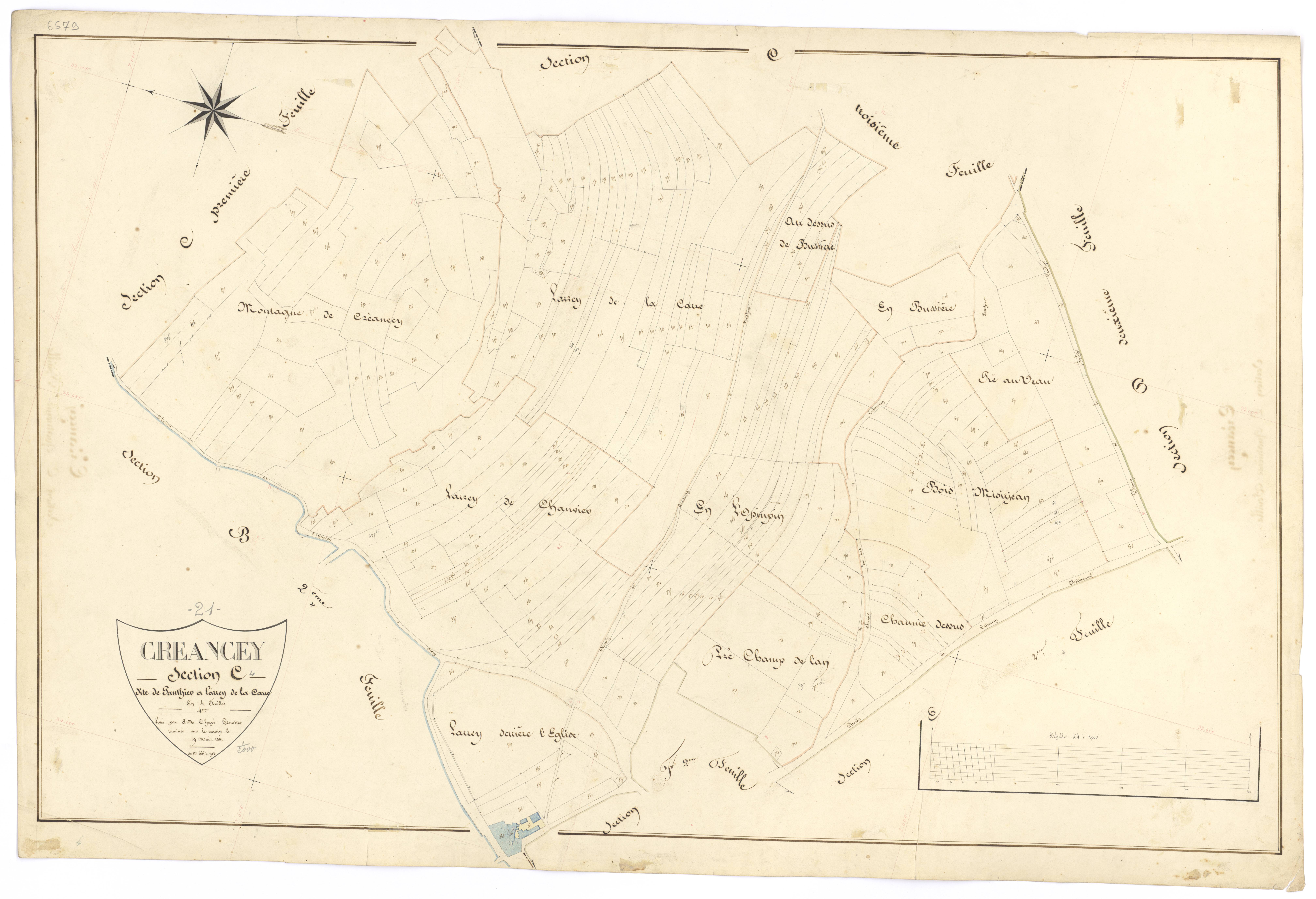 Créancey - Section C4 - 3 P PLAN 218/9