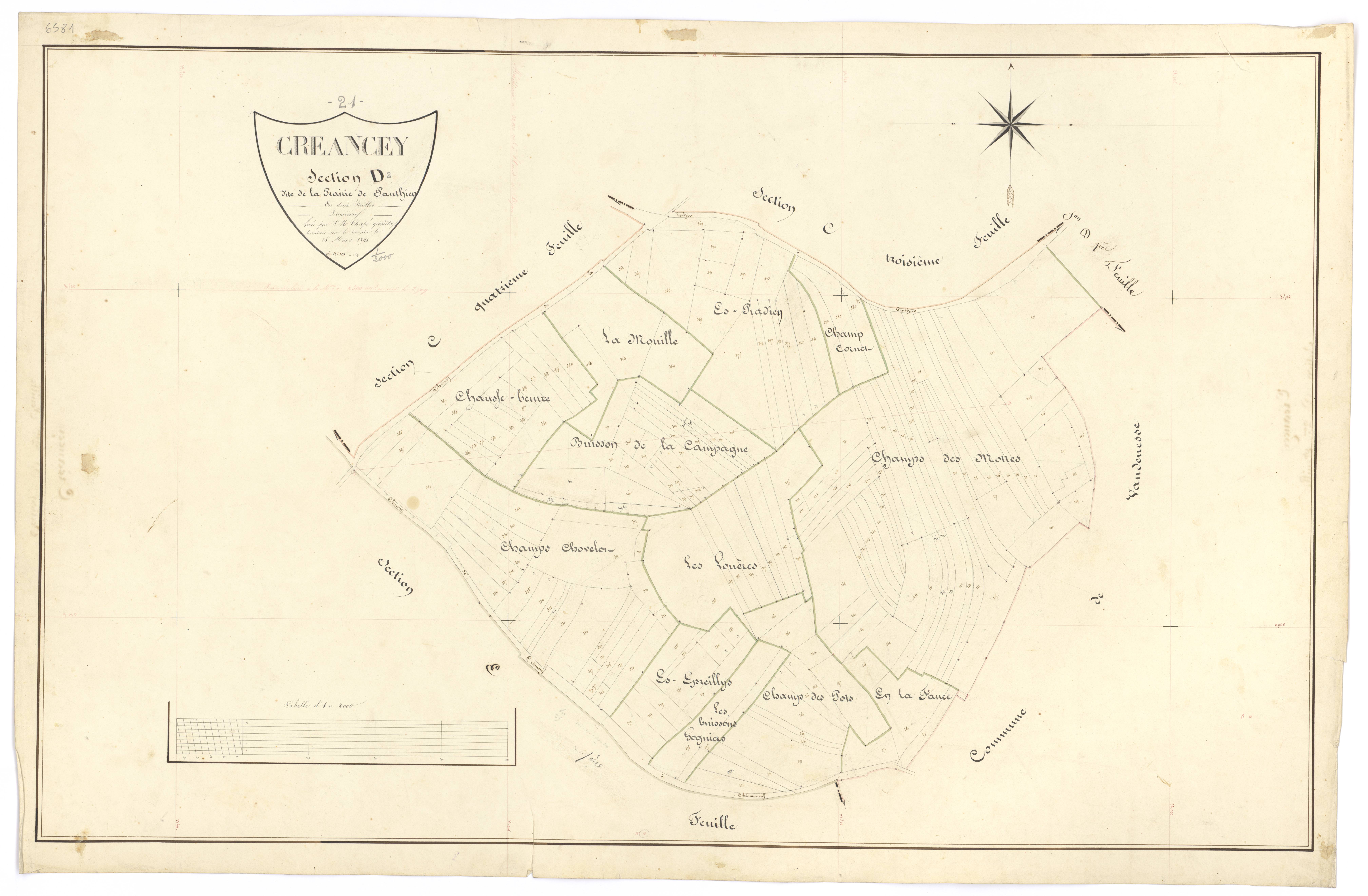 Créancey - Section D2 - 3 P PLAN 218/11