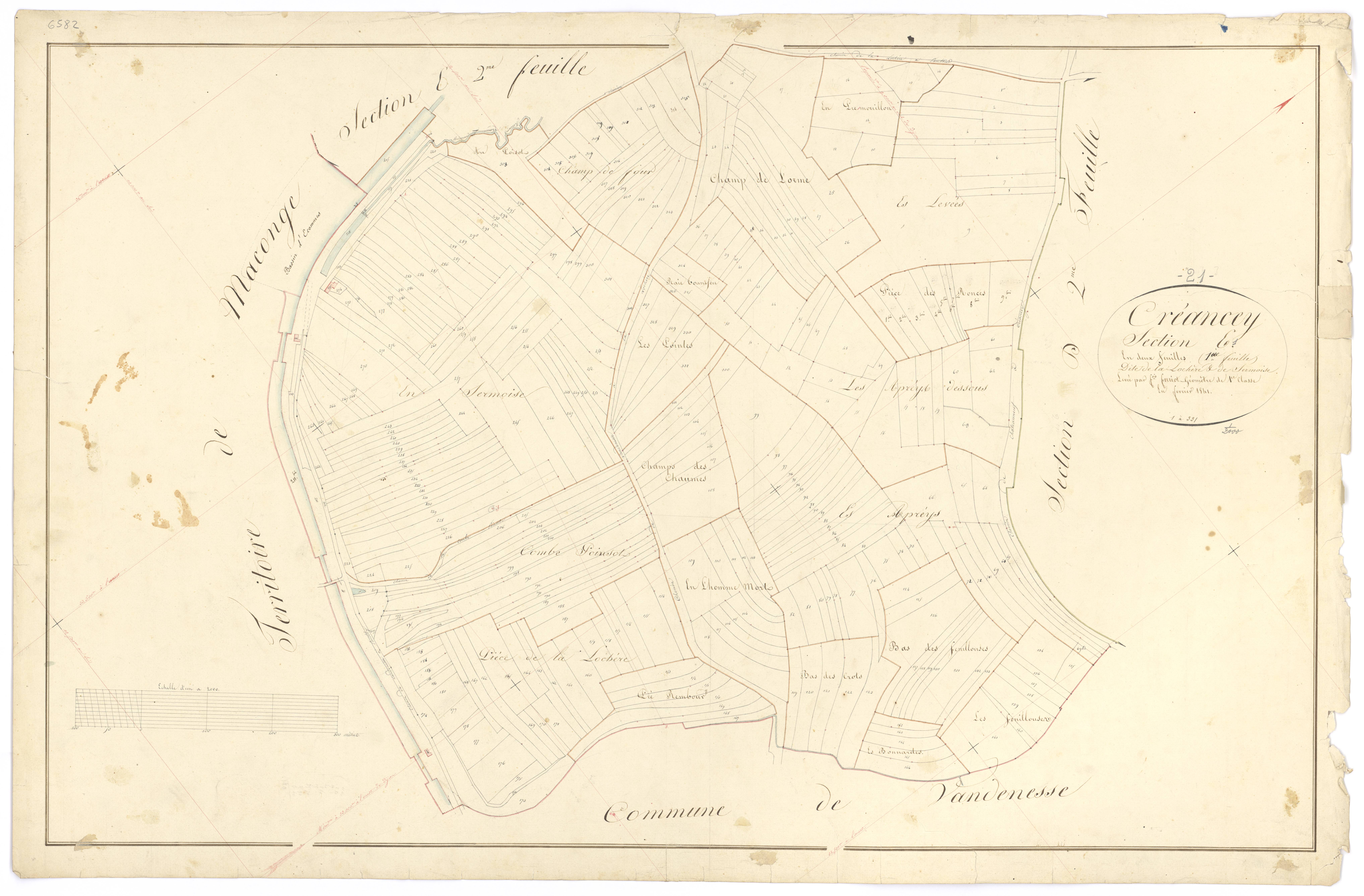 Créancey - Section E1 - 3 P PLAN 218/12