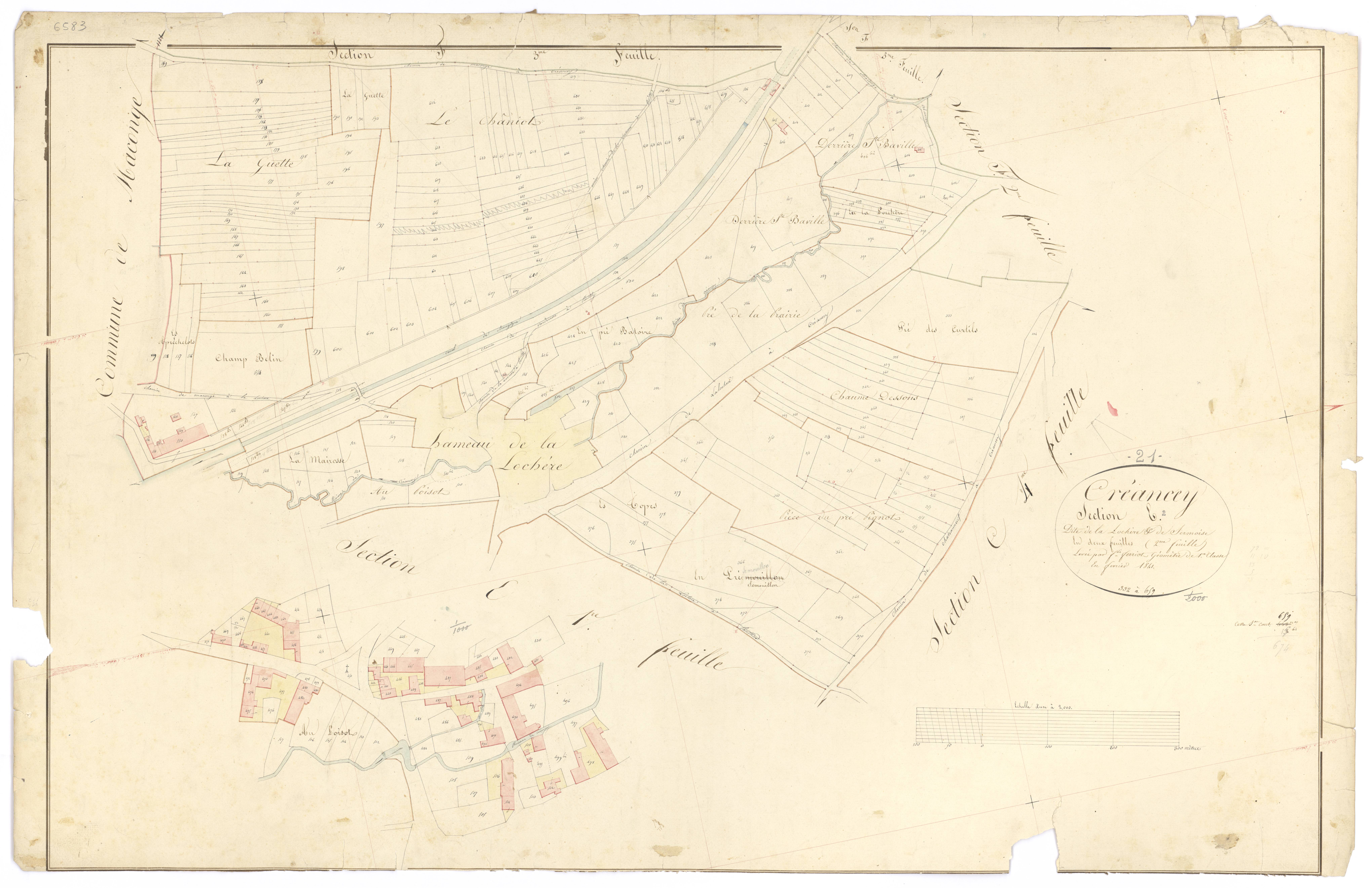 Créancey - Section E2 - 3 P PLAN 218/13