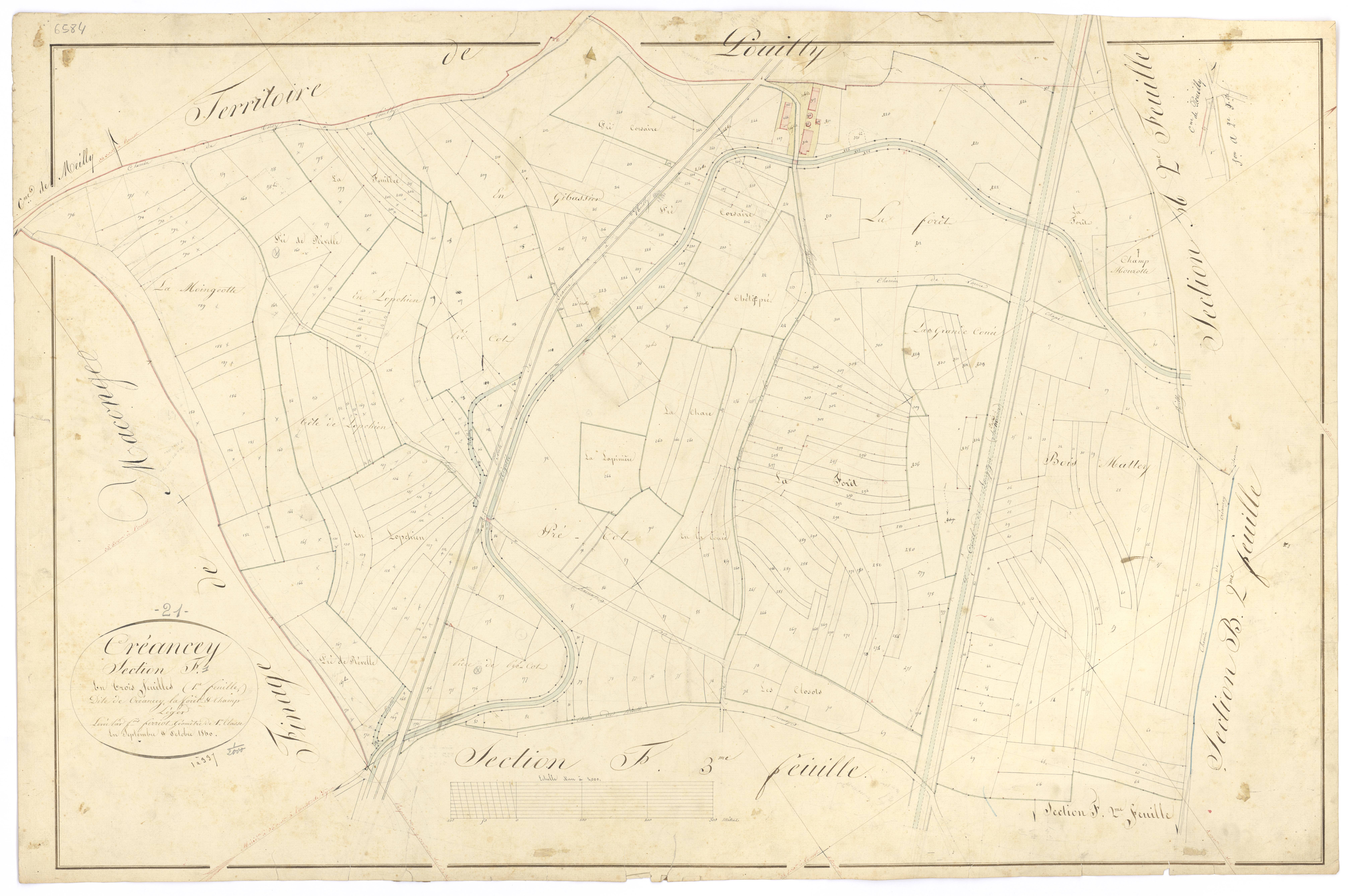 Créancey - Section F1 - 3 P PLAN 218/14