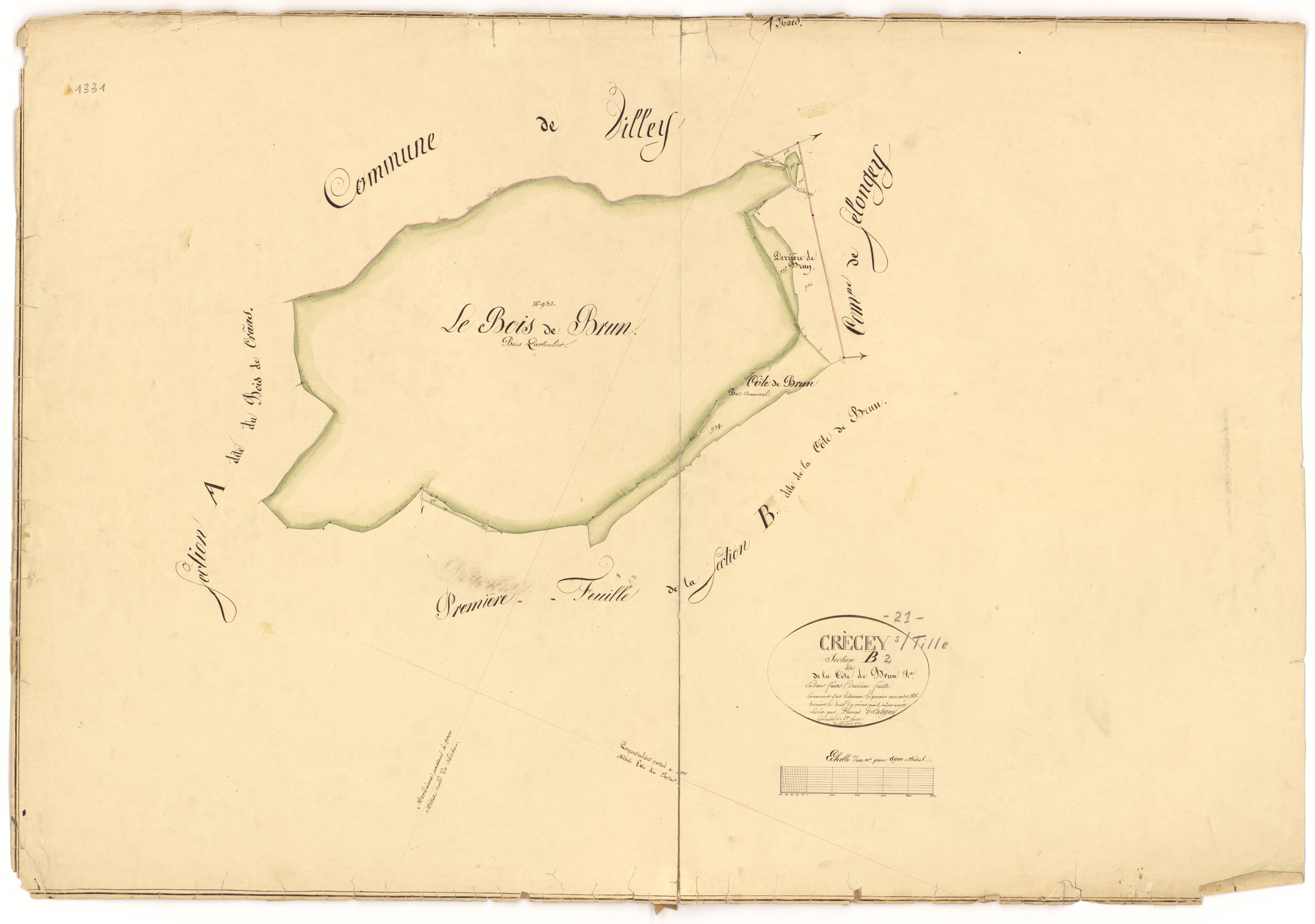 Crécey-sur-Tille - Section B2 - 3 P PLAN 219/4