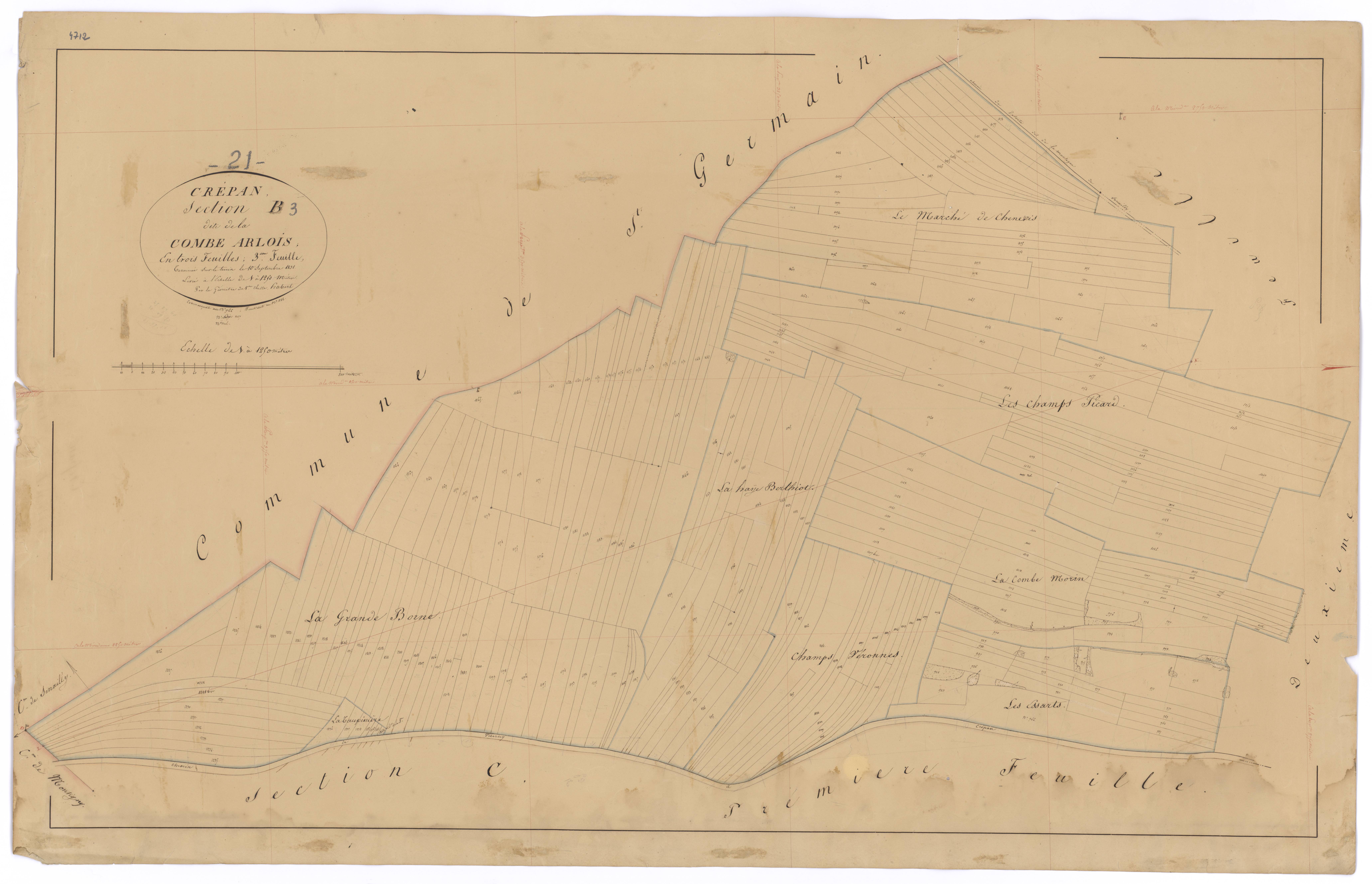 Crépand - Section B3 - 3 P PLAN 220/6
