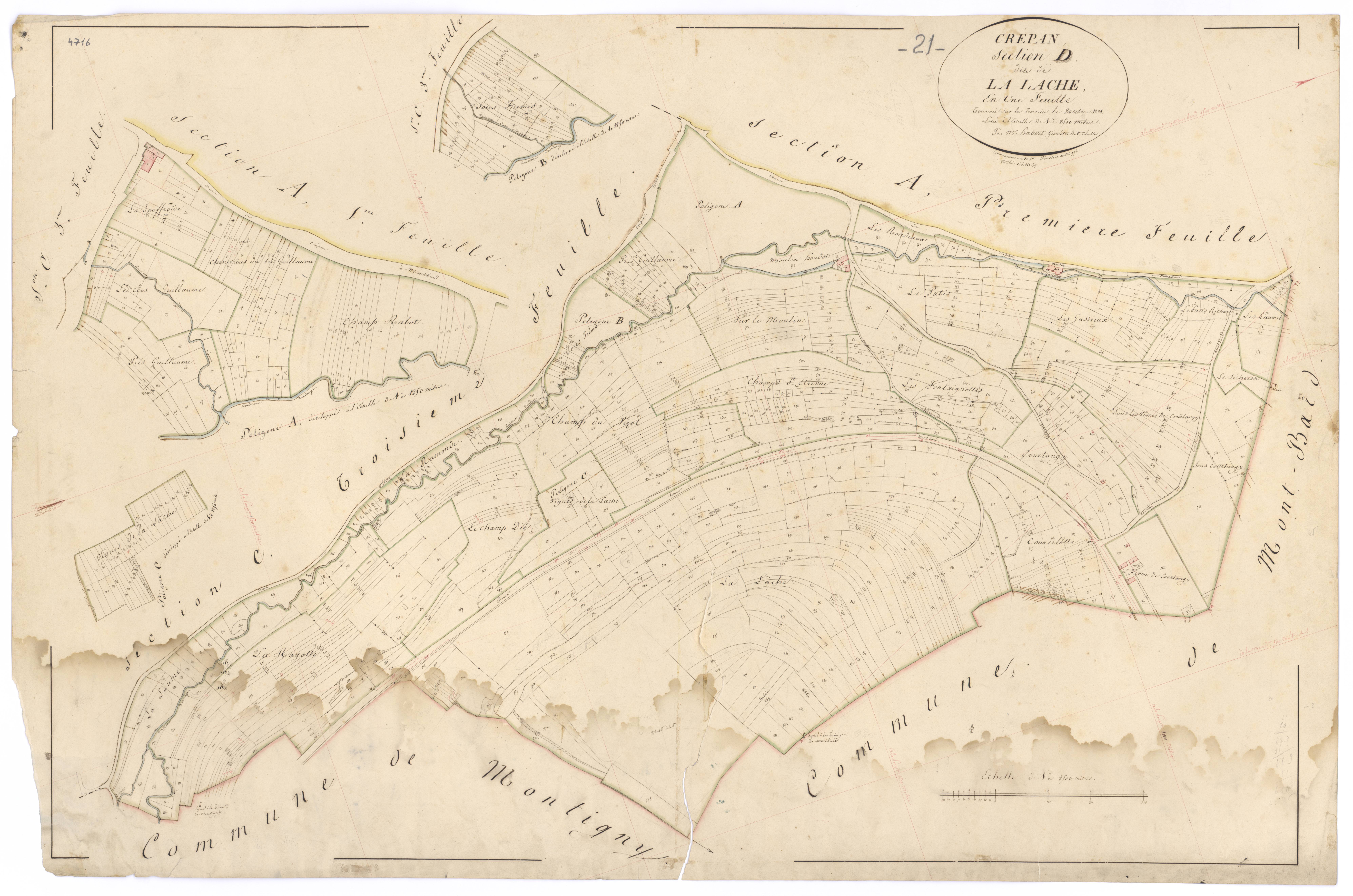 Crépand - Section D - 3 P PLAN 220/10