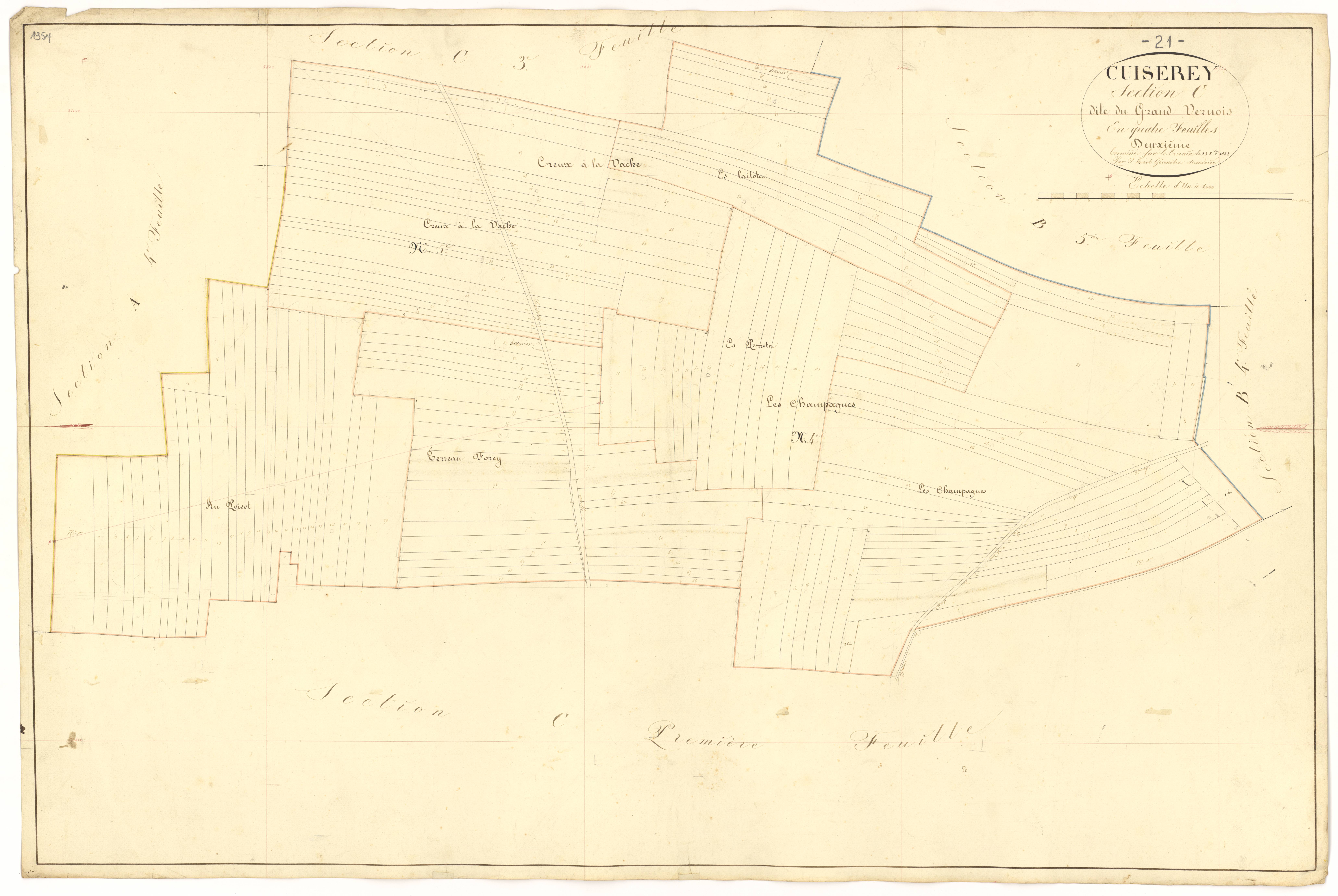 Cuiserey - Section C2 - 3 P PLAN 223/15